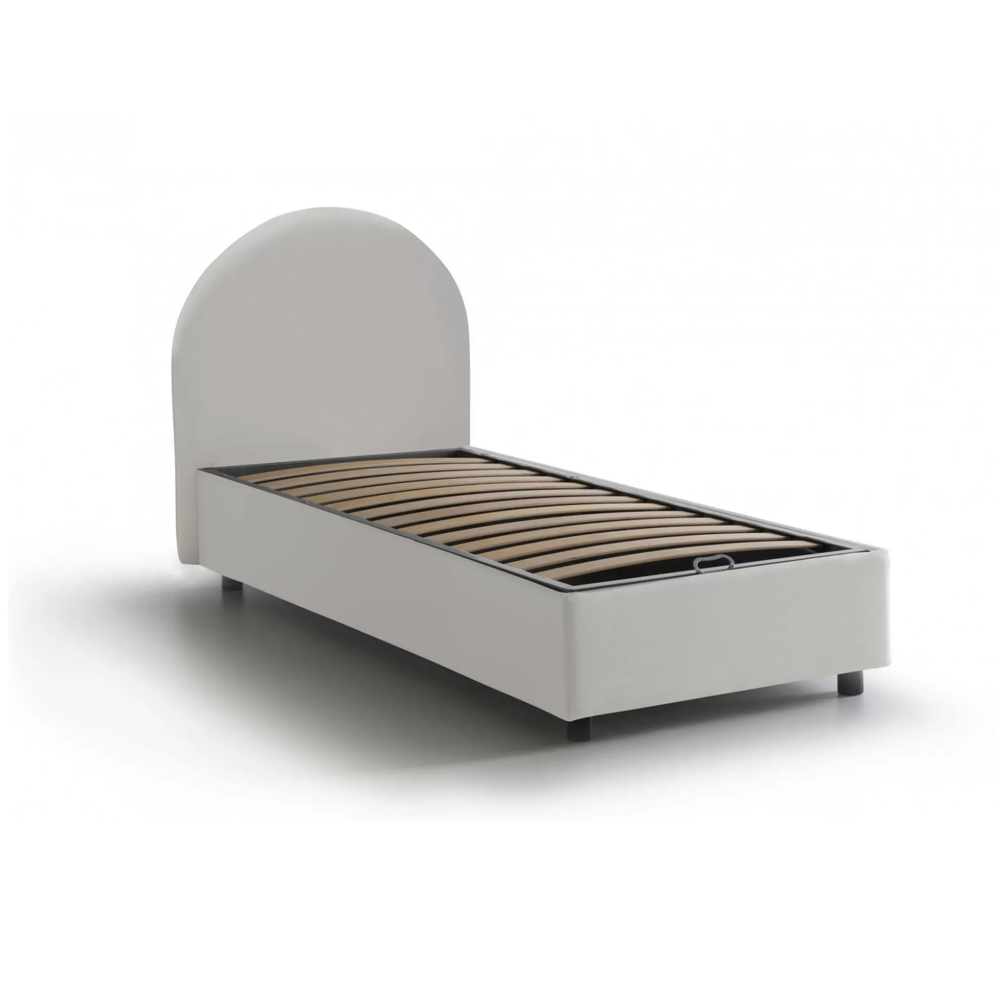 Dmora Letti Singoli<Letto singolo Fedra, adatto per materasso Cm 80x190,