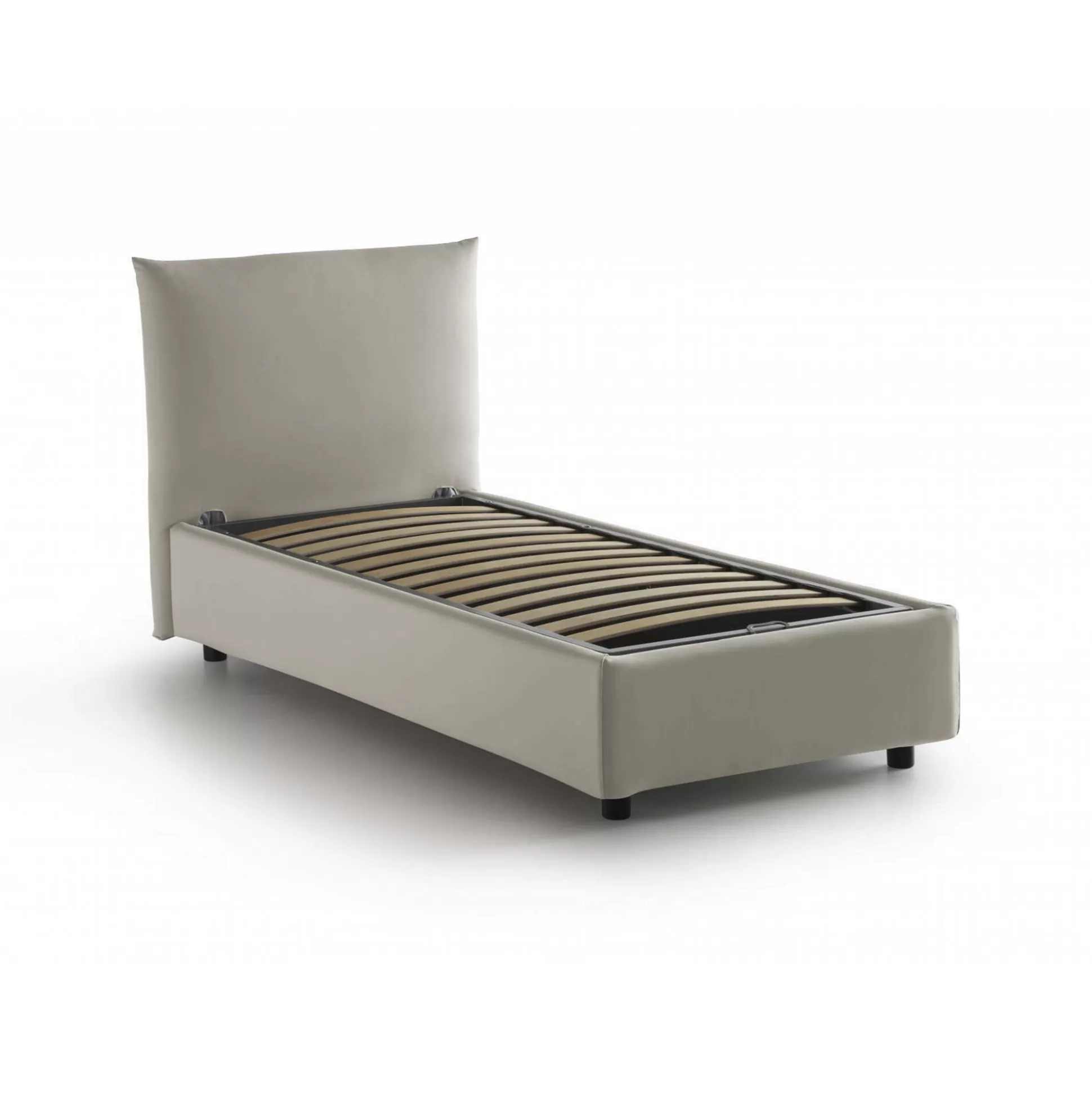 Dmora Letti Singoli<Letto singolo Ippolito, adatto per materasso Cm 80x190,