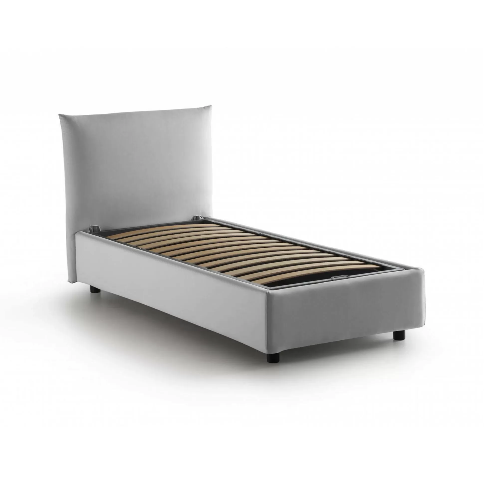 Dmora Letti Singoli<Letto singolo Ippolito, adatto per materasso Cm 80x190,