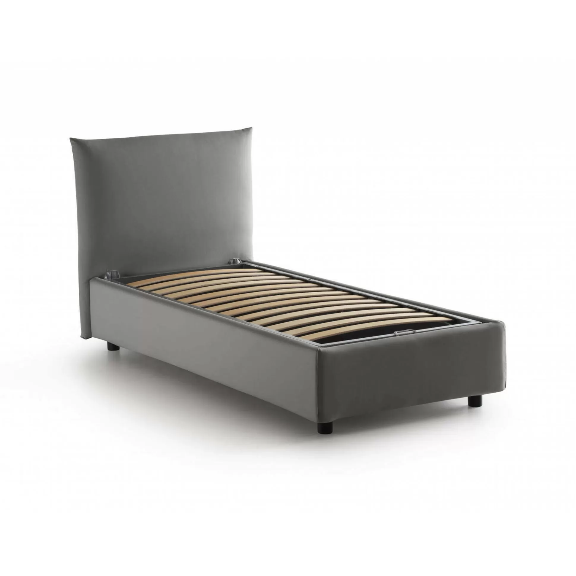 Dmora Letti Singoli<Letto singolo Ippolito, adatto per materasso Cm 80x190,