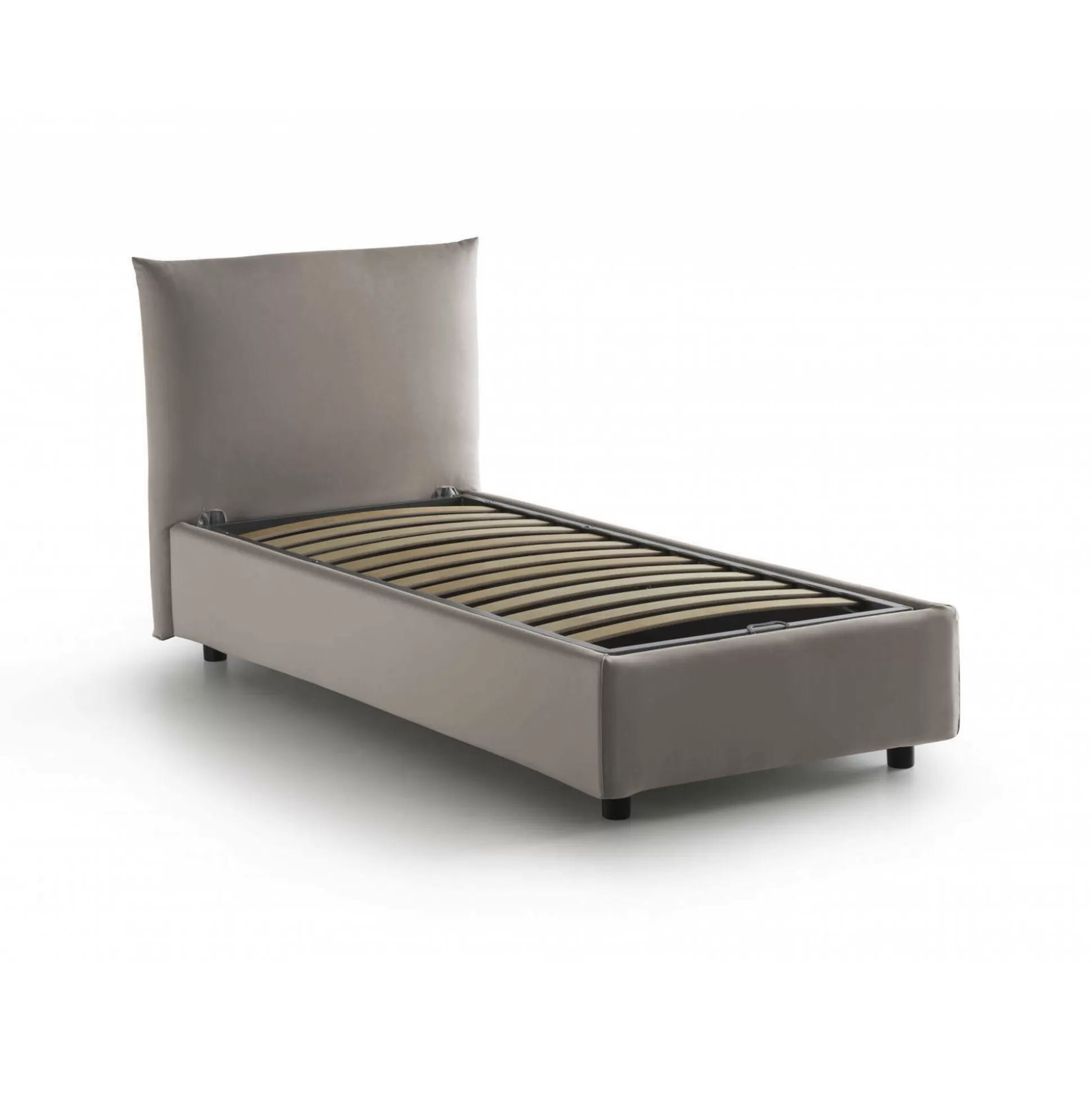 Dmora Letti Singoli<Letto singolo Ippolito, adatto per materasso Cm 80x190,