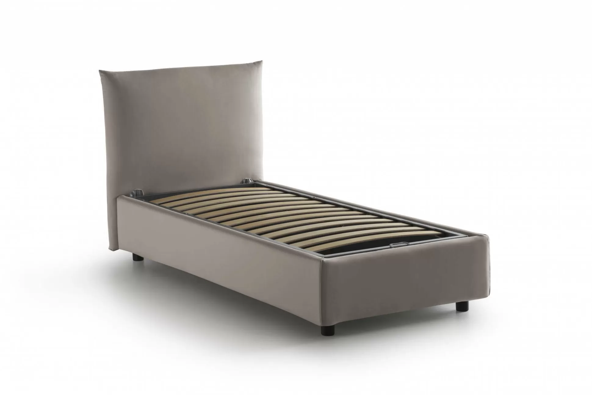 Dmora Letti Singoli<Letto singolo Ippolito, adatto per materasso Cm 80x190,