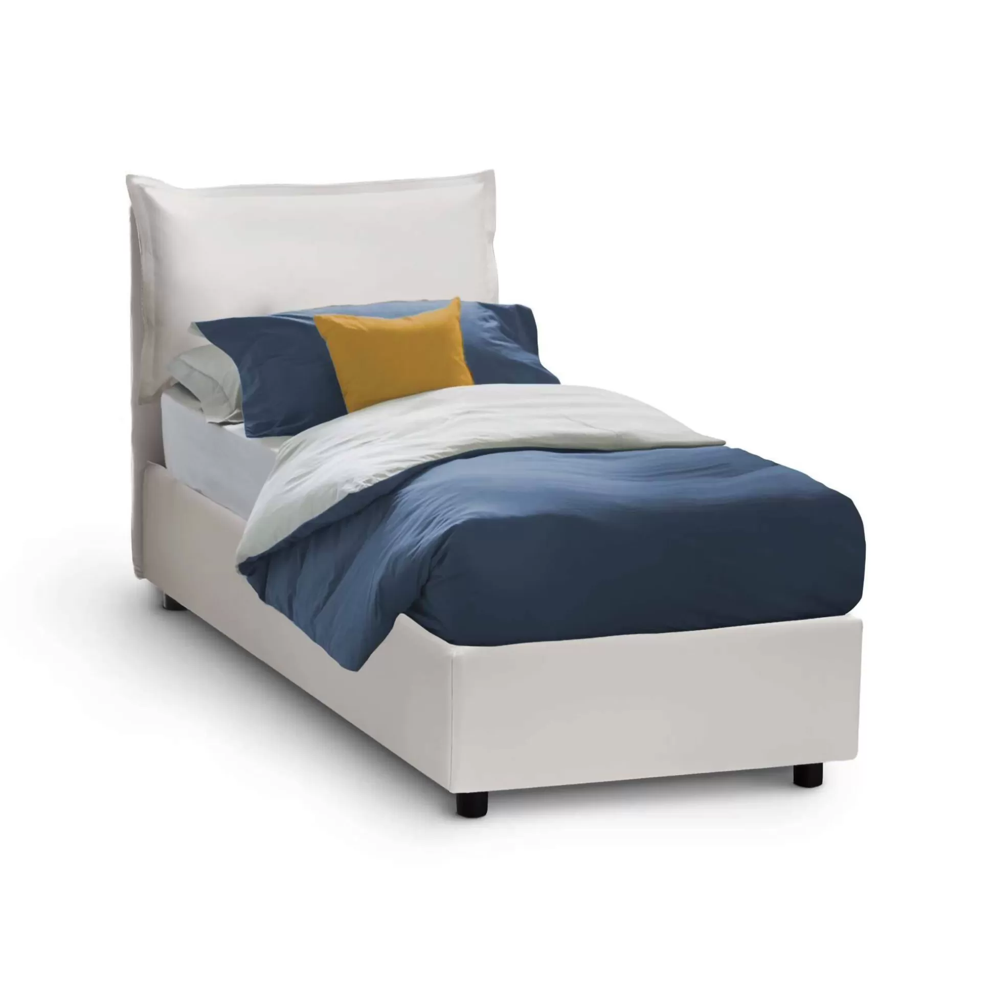 Dmora Letti Singoli<Letto singolo Janet, con materasso Cm 80x190 incluso,