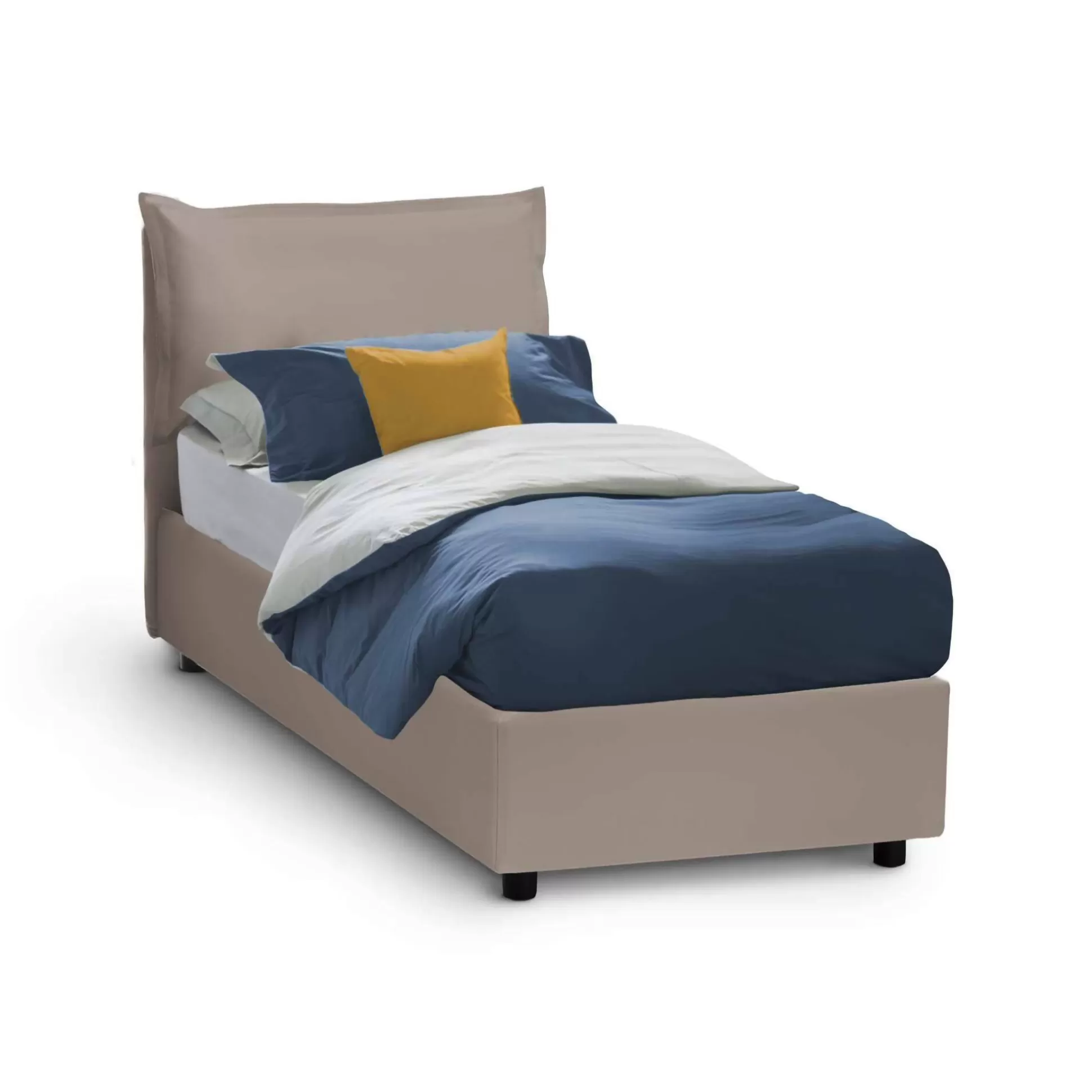 Dmora Letti Singoli<Letto singolo Janet, con materasso Cm 80x190 incluso,