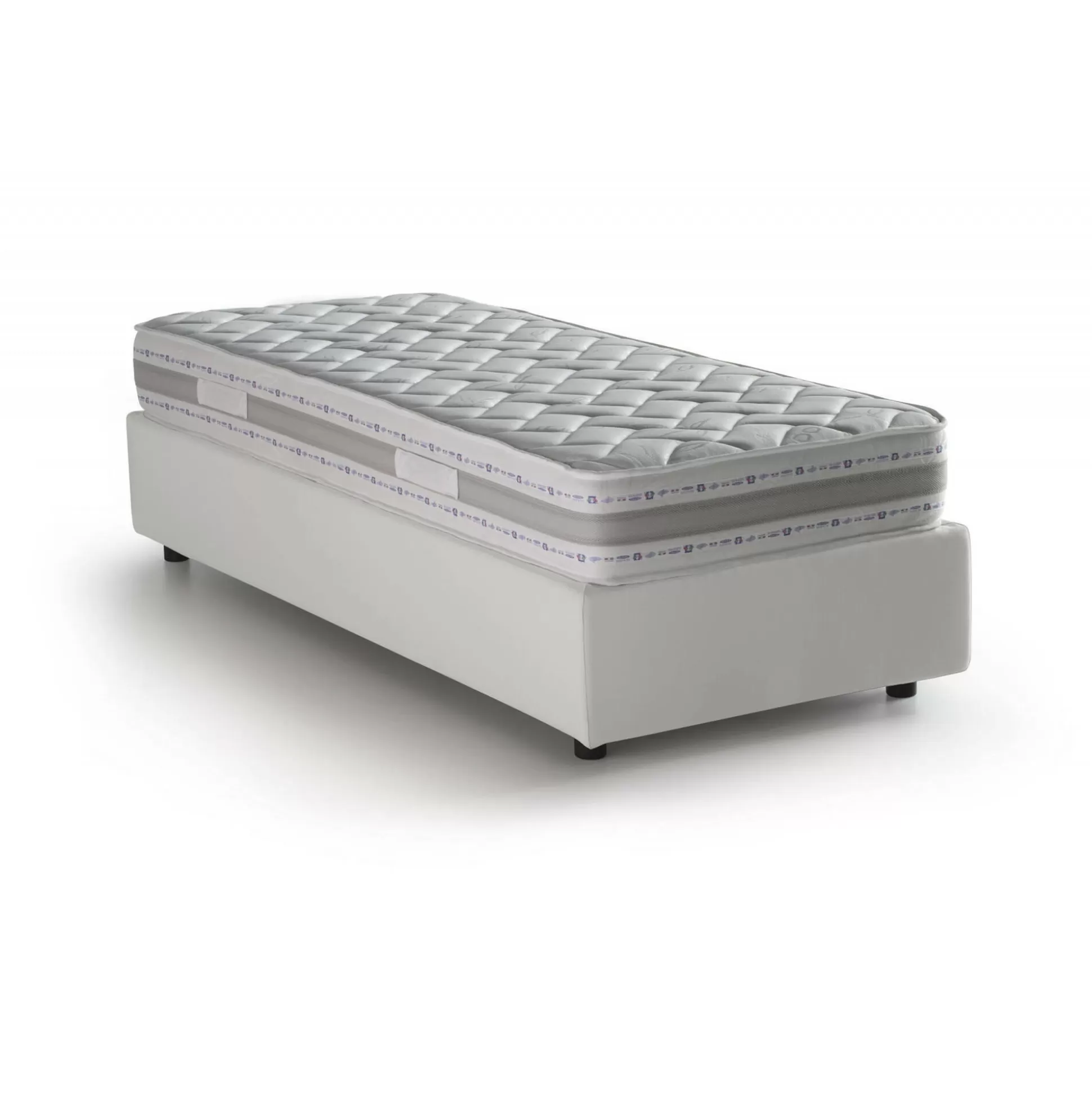 Dmora Letti Singoli<Letto singolo Nantine, con materasso Cm 90x190 incluso,