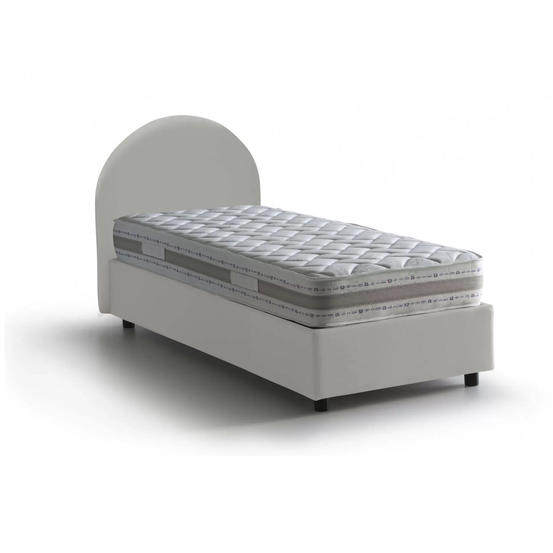 Dmora Letti Singoli<Letto singolo Parco, con materasso Cm 80x190 incluso,