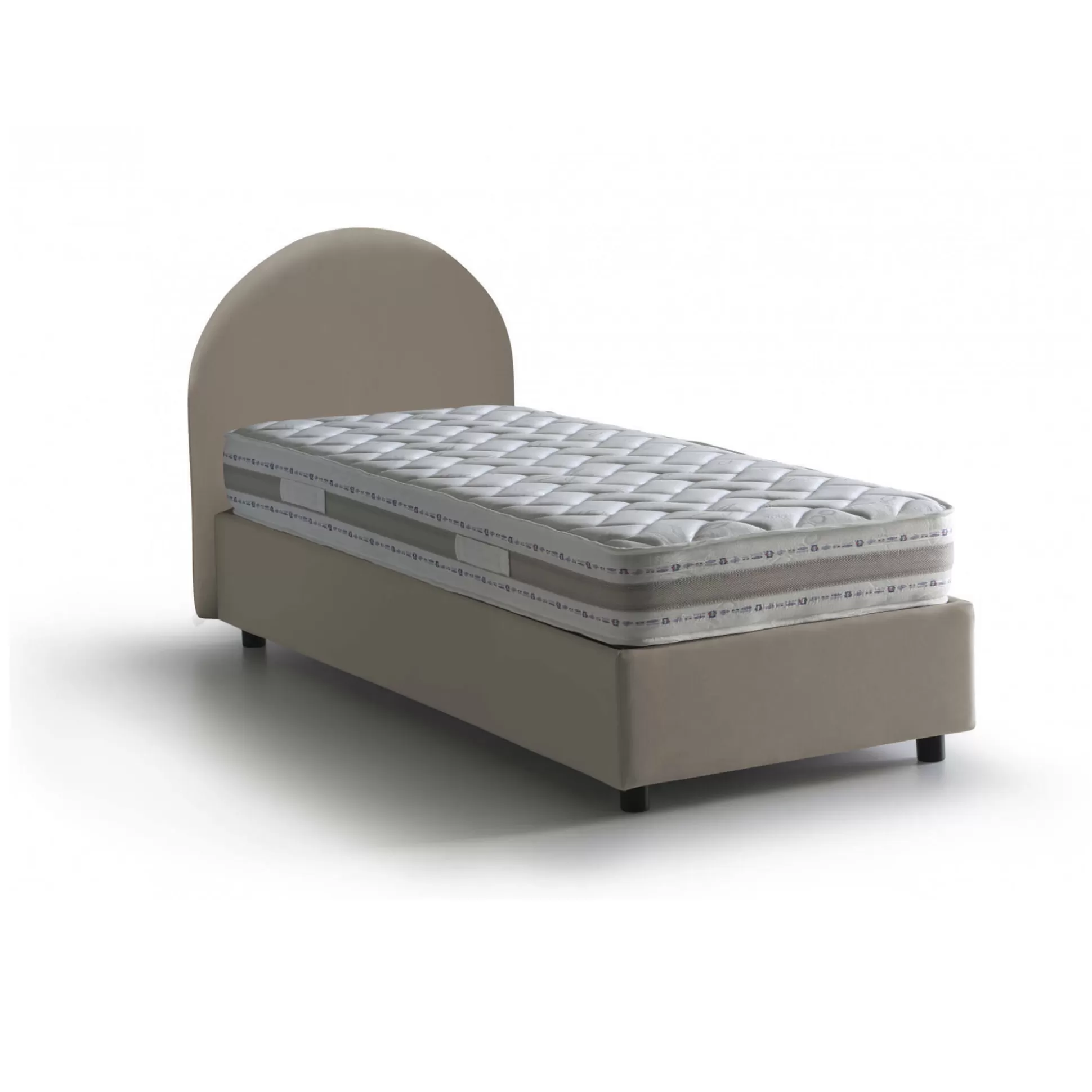 Dmora Letti Singoli<Letto singolo Parco, con materasso Cm 80x190 incluso,