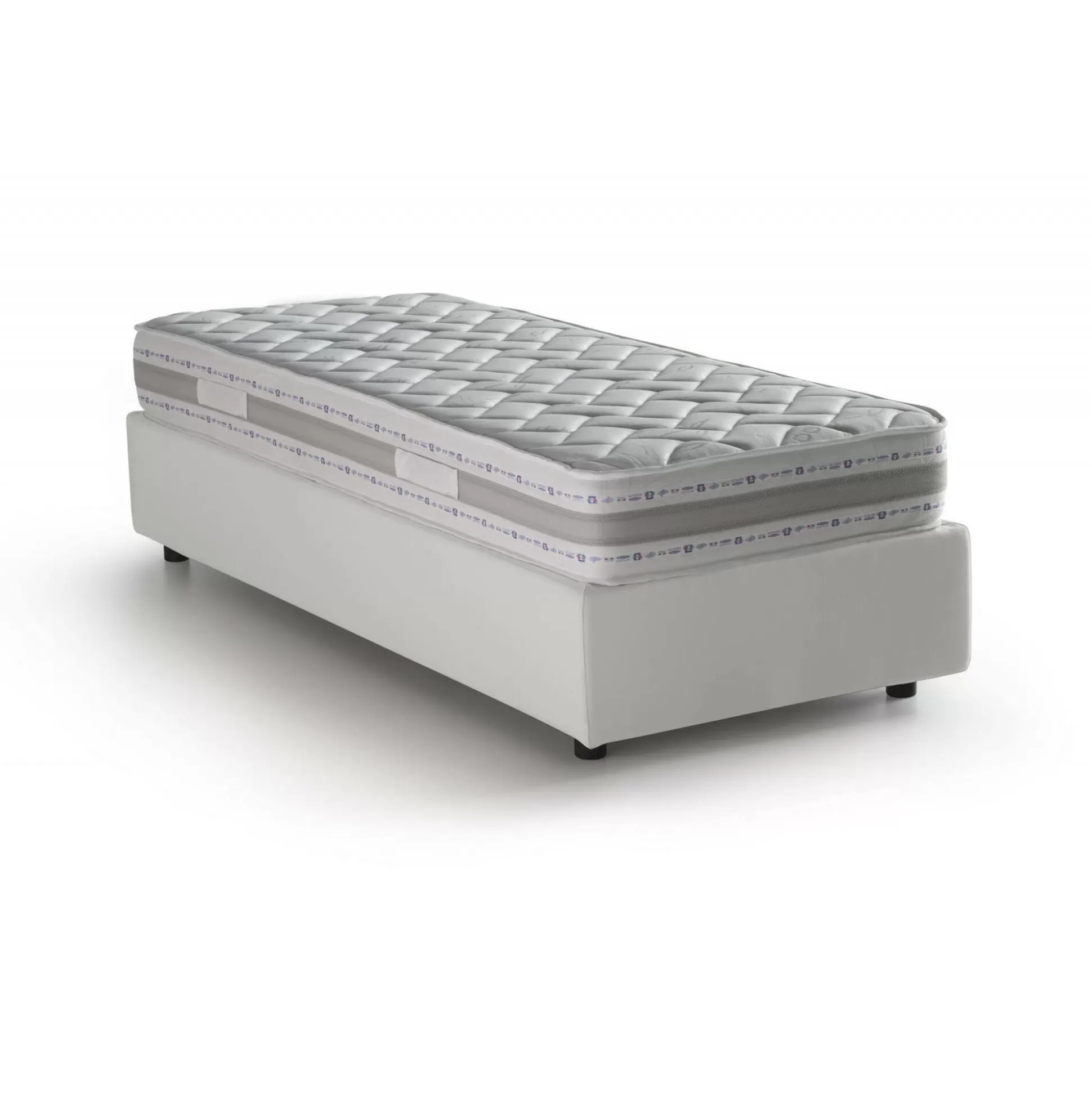 Dmora Letti Singoli<Letto singolo Richilde, con materasso Cm 90x200 incluso,