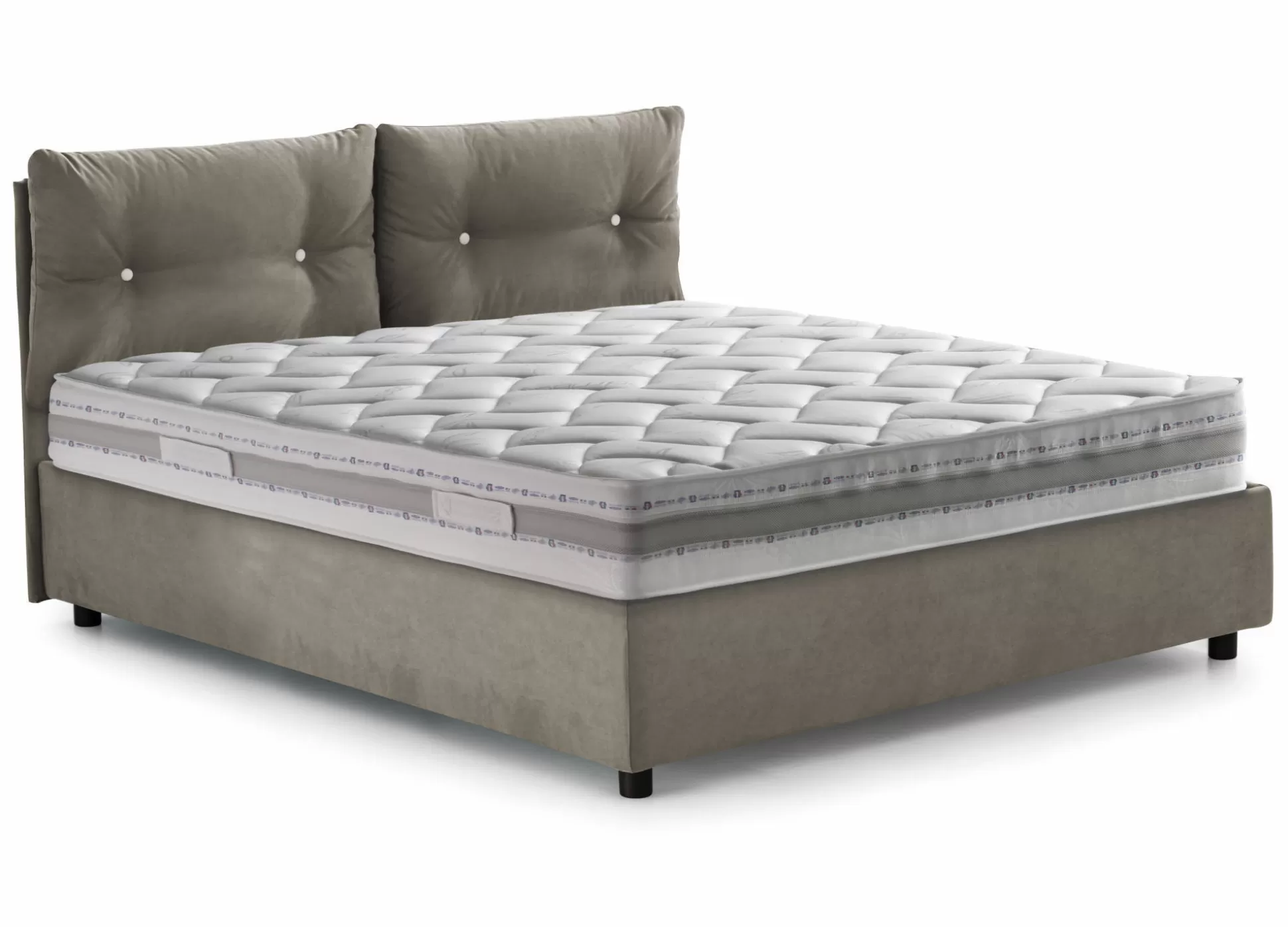 Dmora Letti Singoli<Letto singolo Sabazia, con materasso Cm 80x190 incluso,