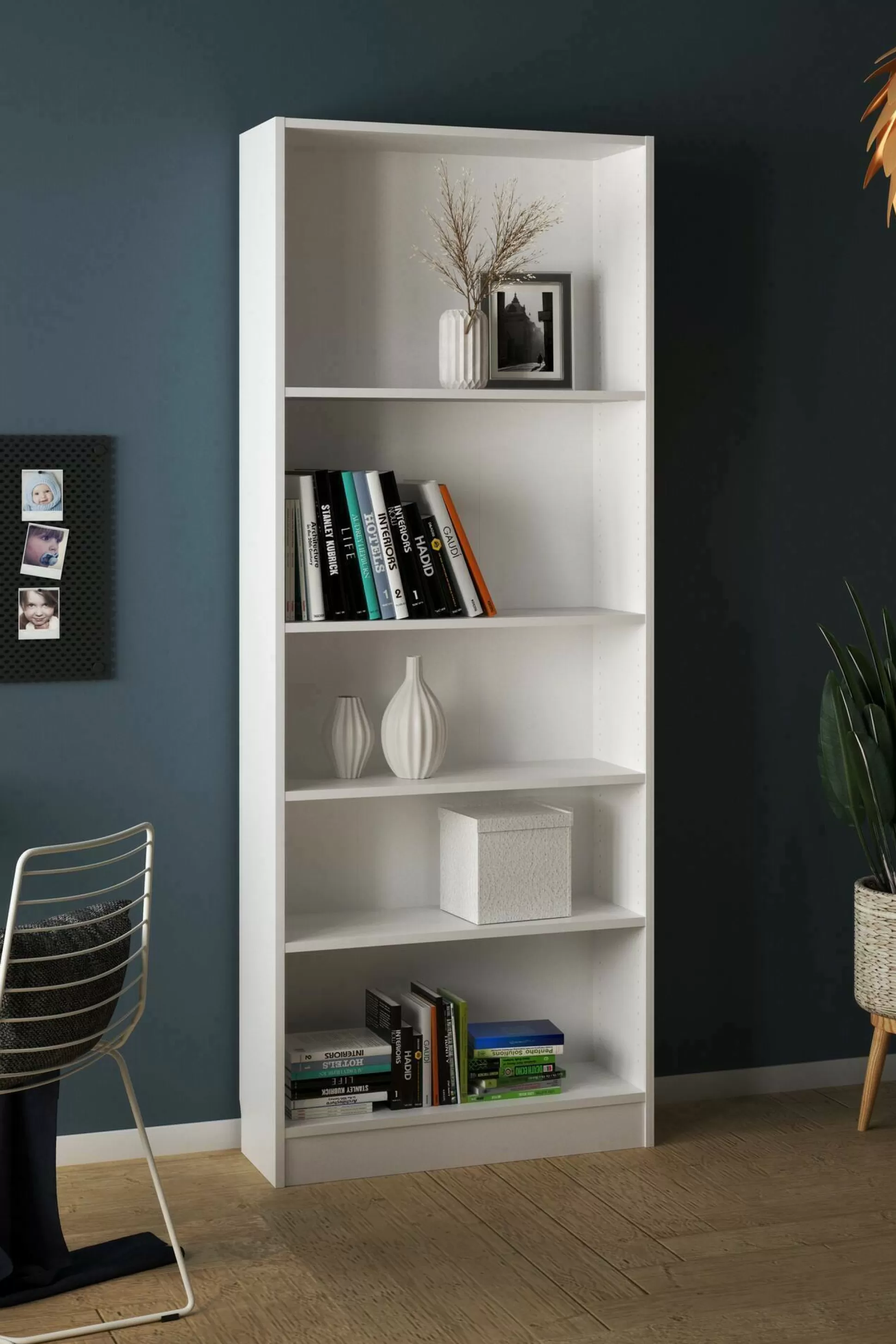 Dmora Librerie<Libreria Abelarda, 79x27 h203 cm,