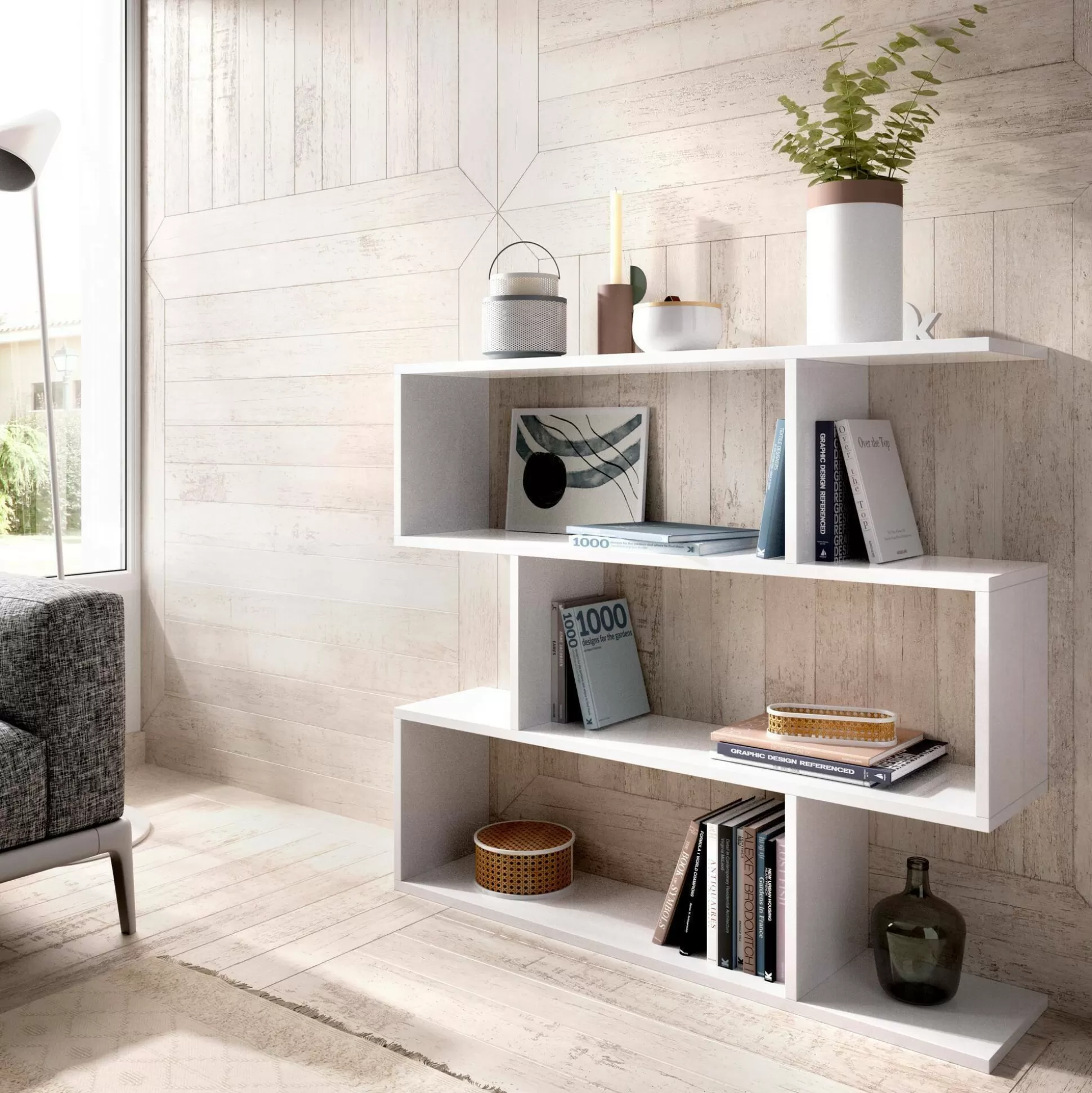 Dmora Librerie<Libreria Acsidol, 110x25h96 cm,
