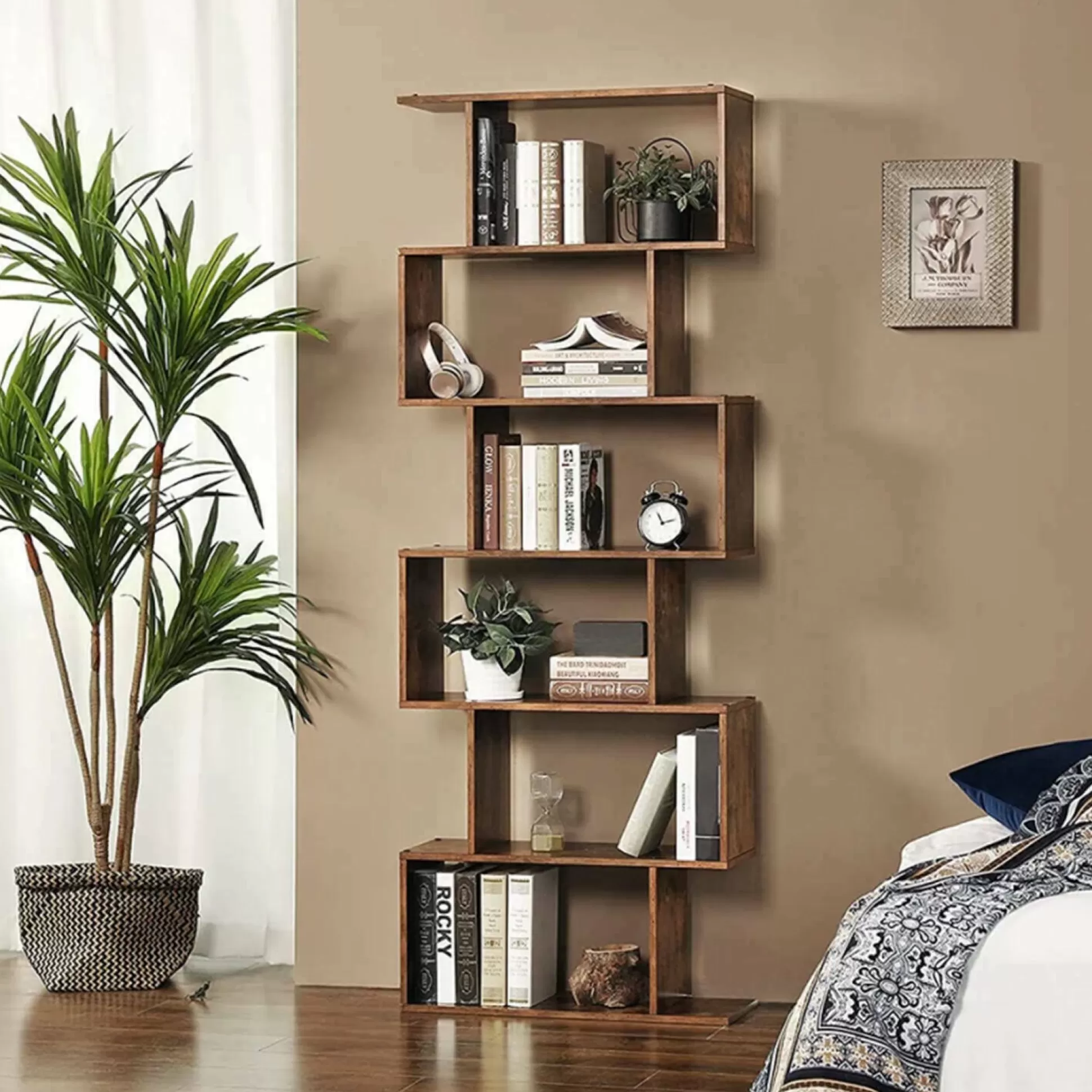 Dmora Librerie<Libreria Alowha, cm 80x25h192,