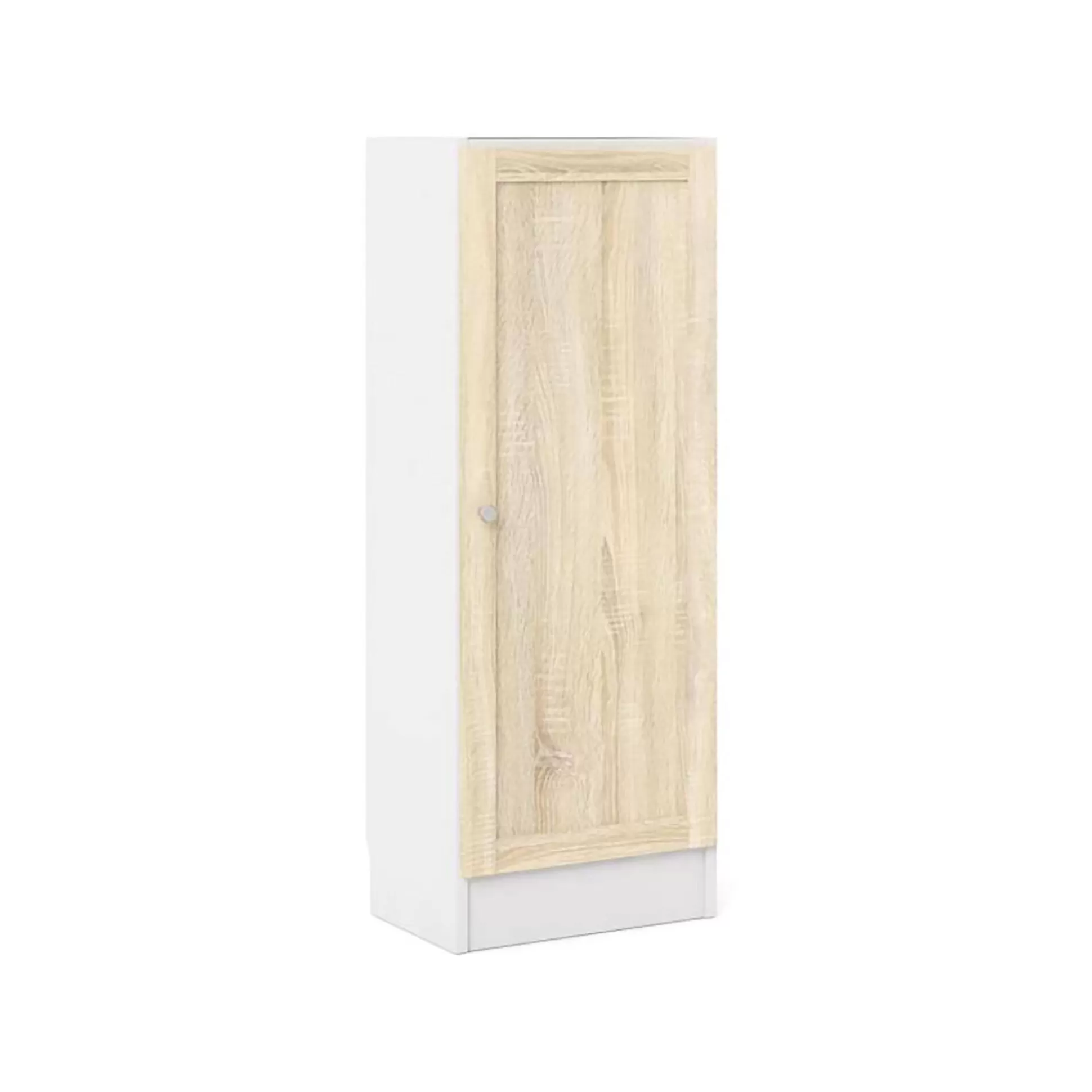 Dmora Librerie<Libreria Amedee, 28x41 h107 cm, Bianco e Quercia