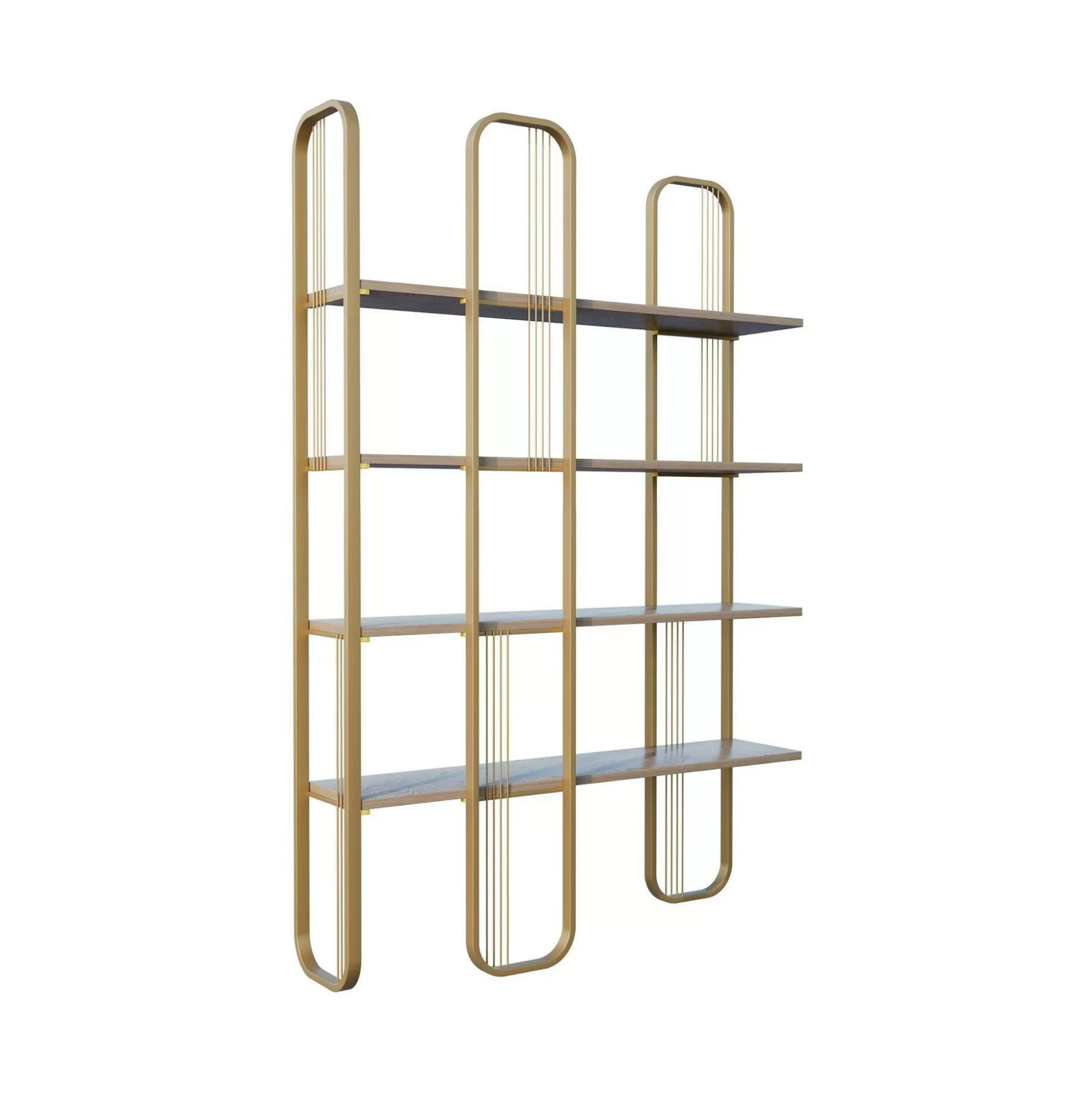 Dmora Librerie<Libreria Angylla, 125x28h180 cm, Giallo