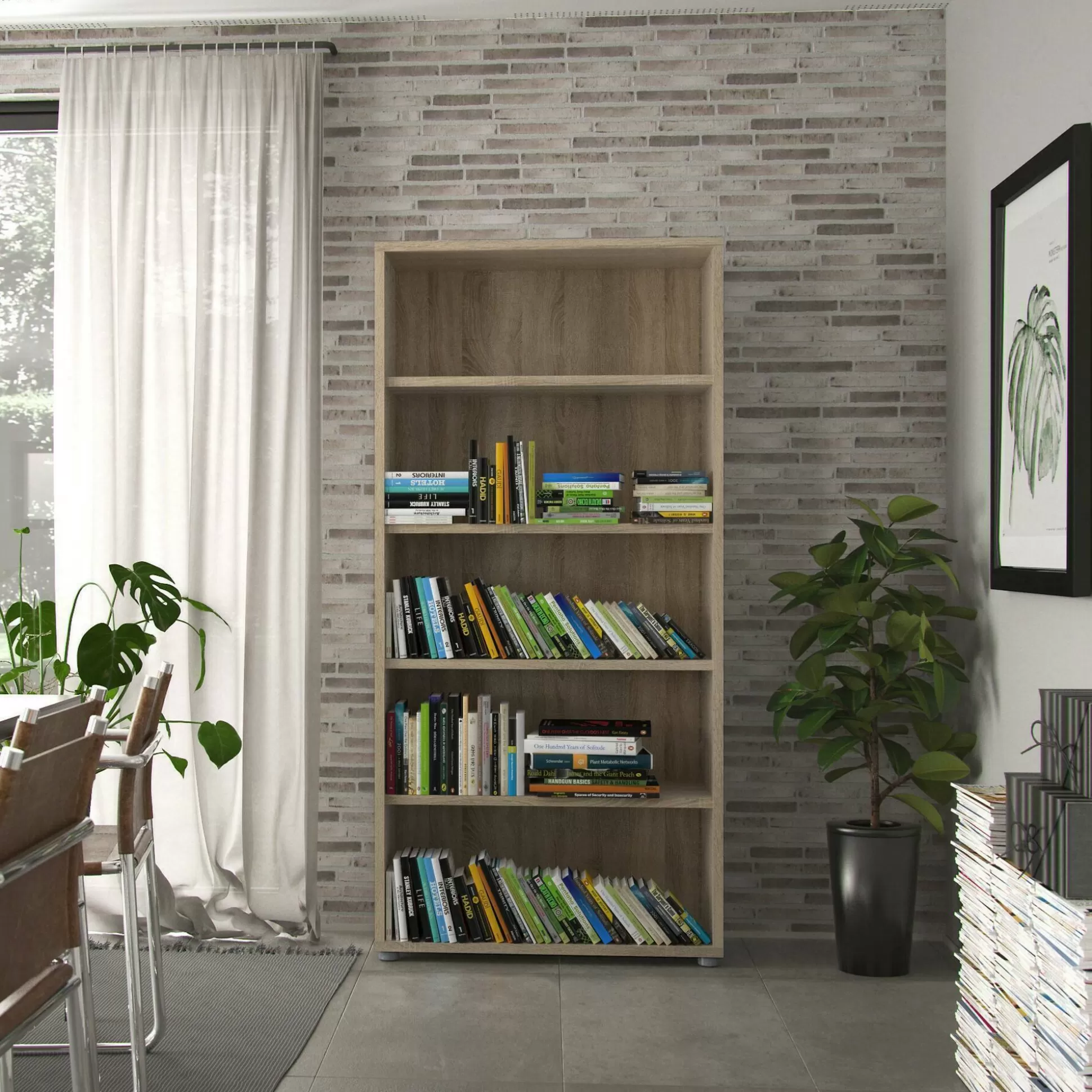 Dmora Librerie<Libreria Apice, 89x40 h186 cm,