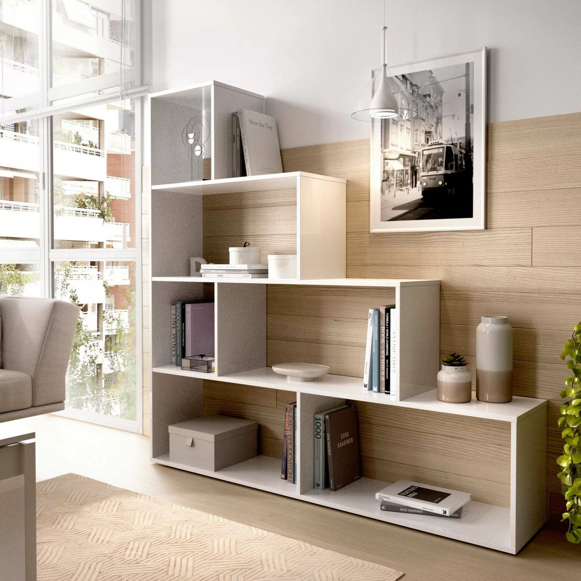 Dmora Librerie<Libreria Apofi, 145x29h145 cm,