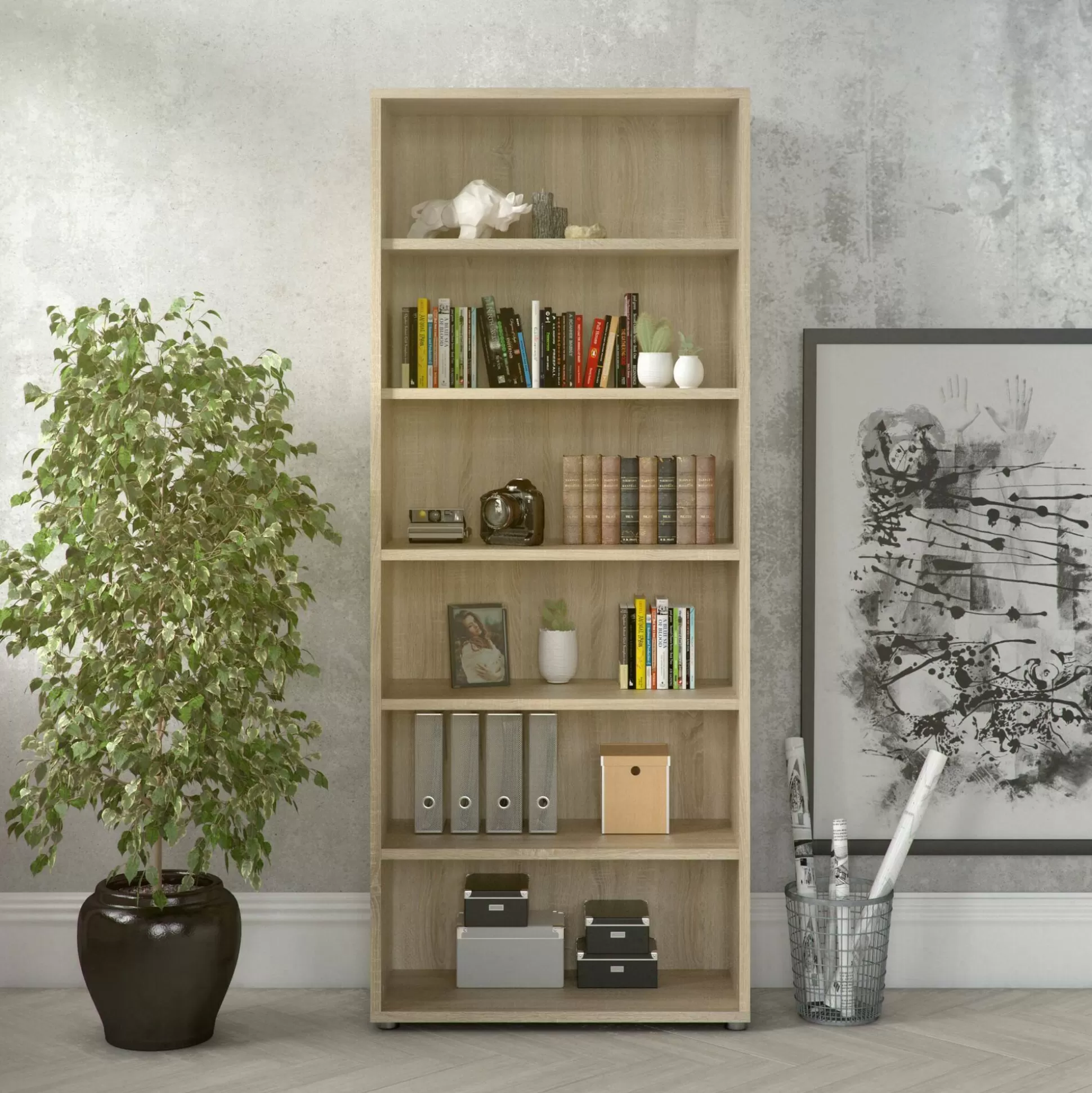 Dmora Librerie<Libreria Armon, 89x40 h222 cm,