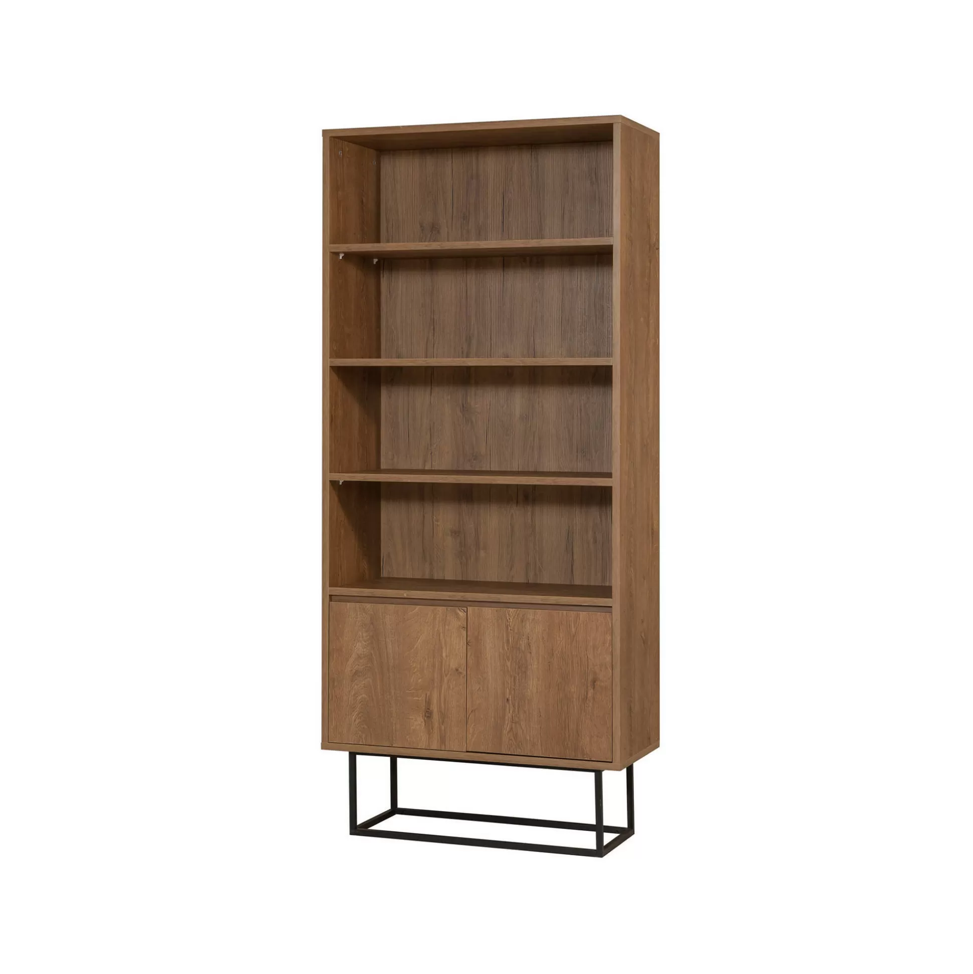 Dmora Librerie<Libreria Dbozhana, 80x36h182 cm, Noce e Nero