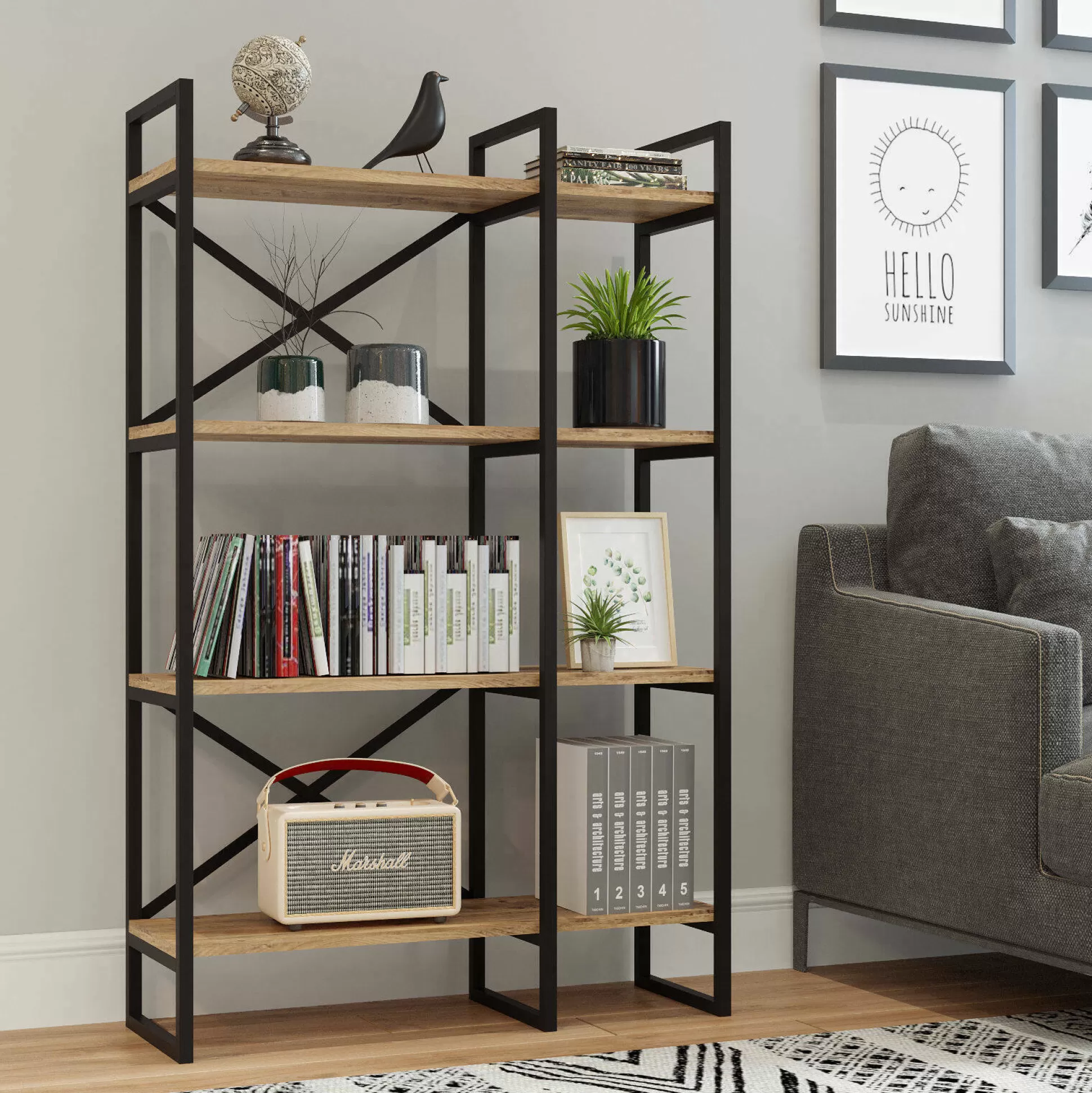 Dmora Librerie<Libreria Desire, 88x30 h138 cm,