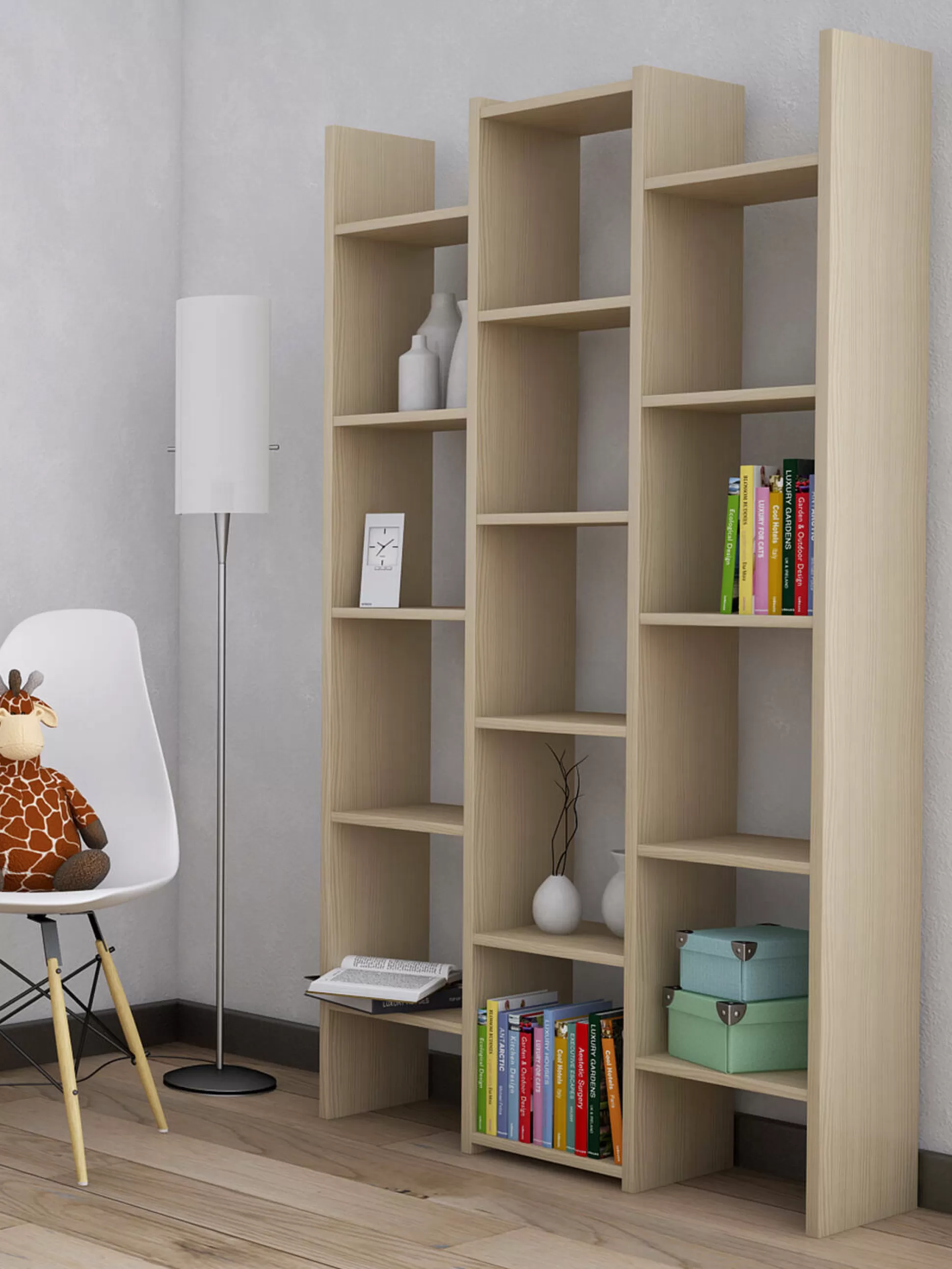 Dmora Librerie<Libreria Drecagn, 91x28h180 cm,