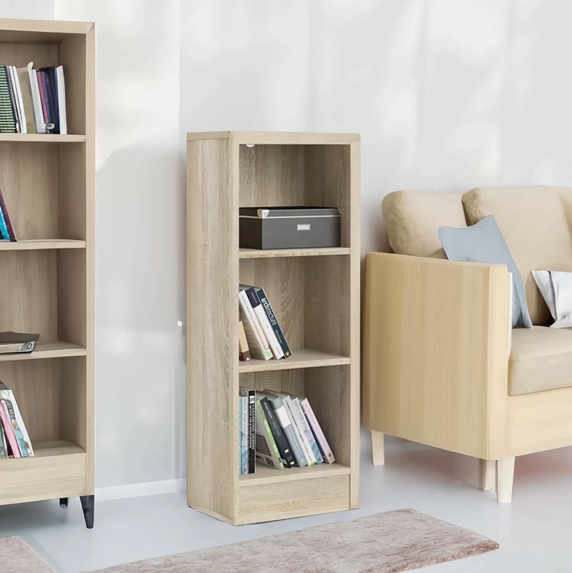 Dmora Librerie<Libreria Dsavoin, 41x27 h107 cm,
