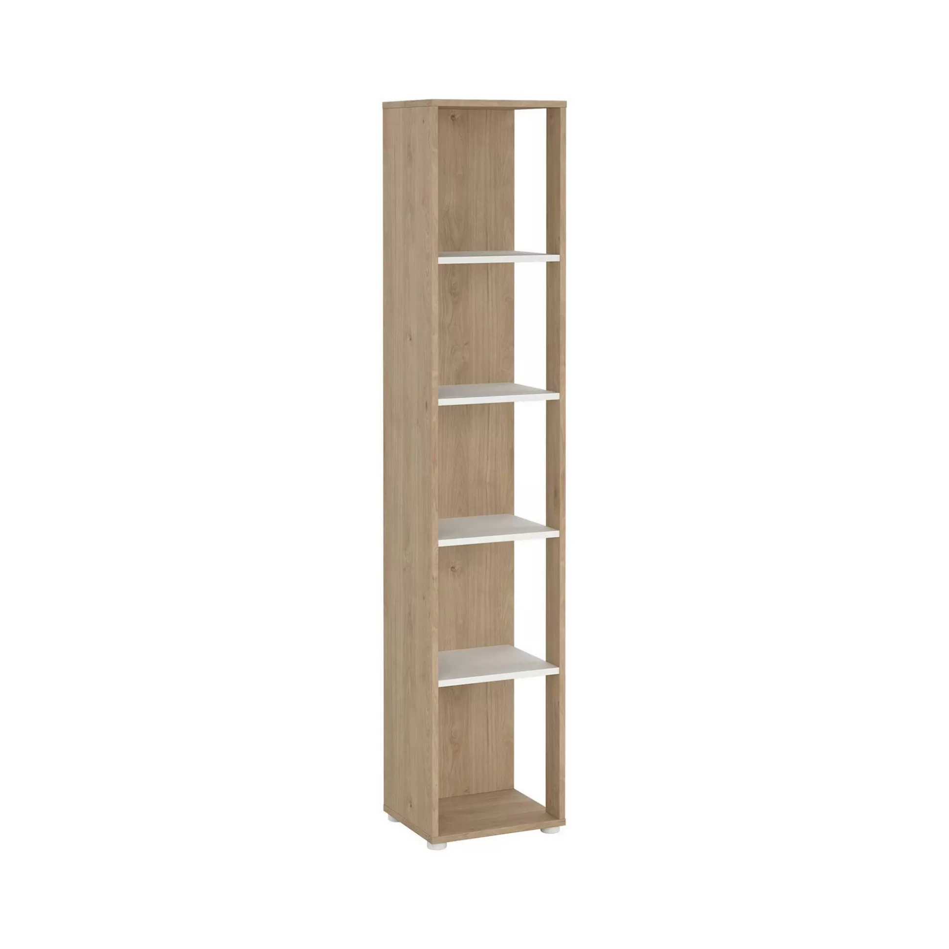 Dmora Librerie<Libreria Dtalarin, 34x41 h205 cm, Rovere e Bianco