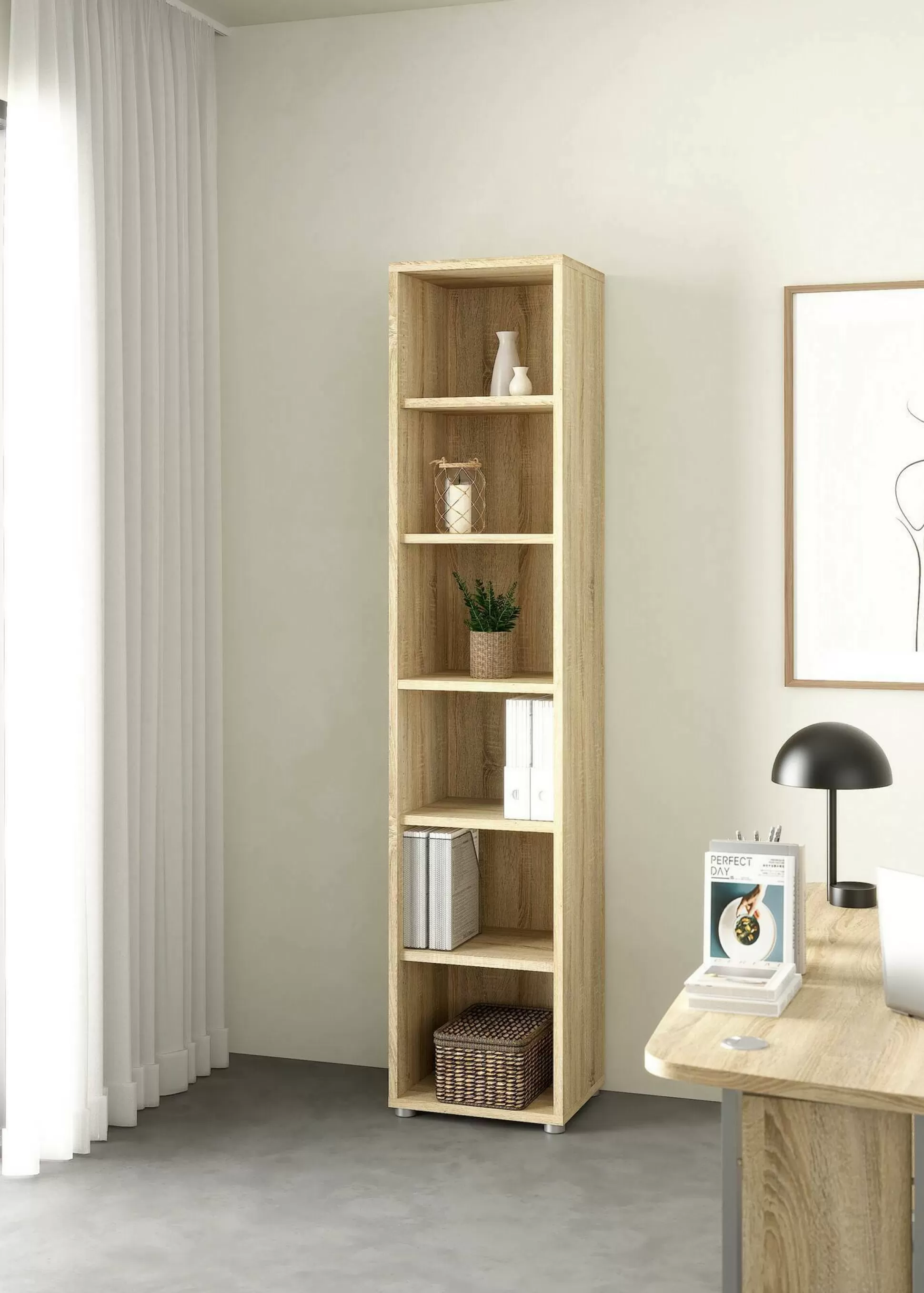 Dmora Librerie<Libreria Dtern, 40x47 h222 cm,
