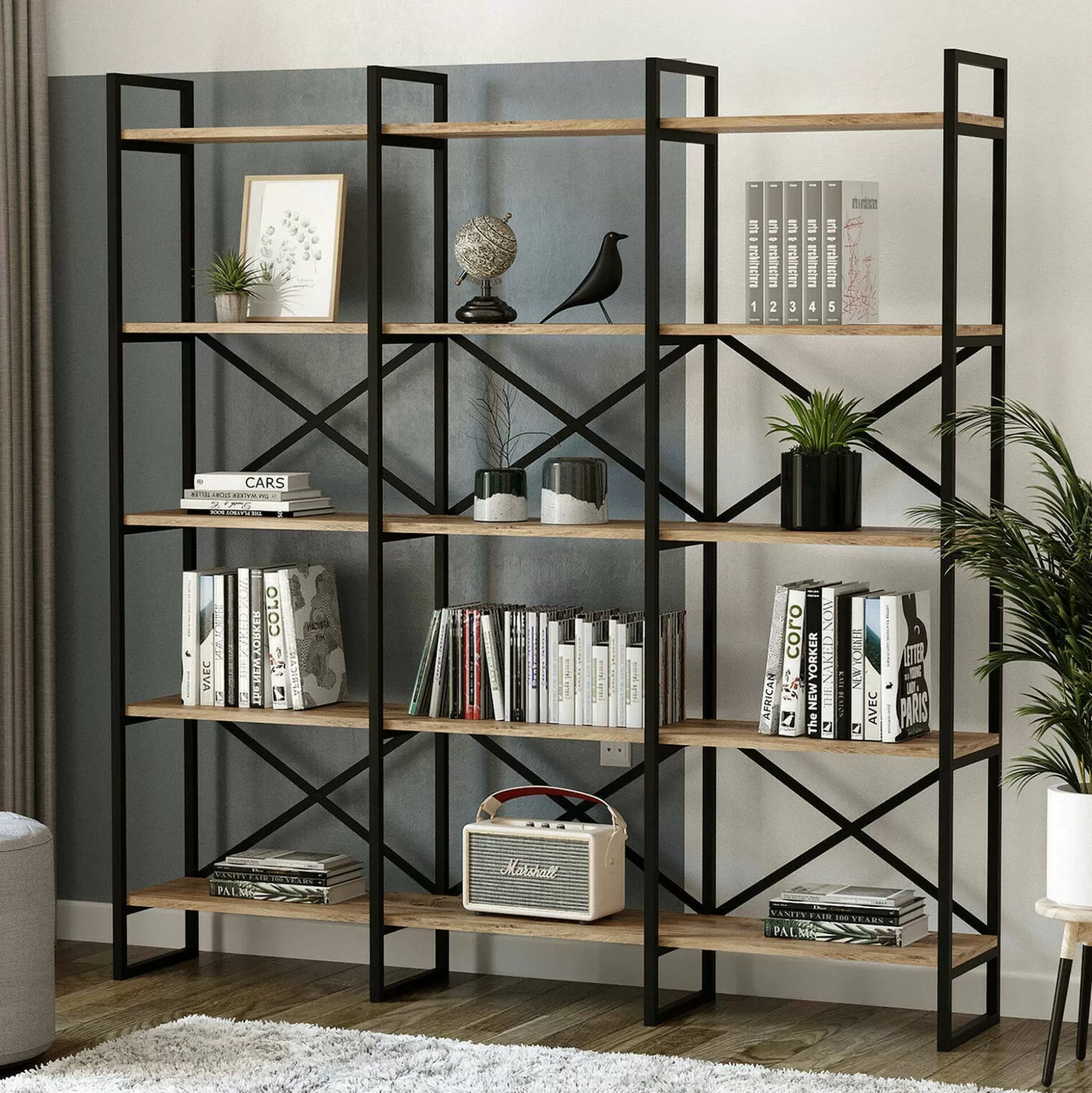 Dmora Librerie<Libreria Gauro, 170x30h175 cm,