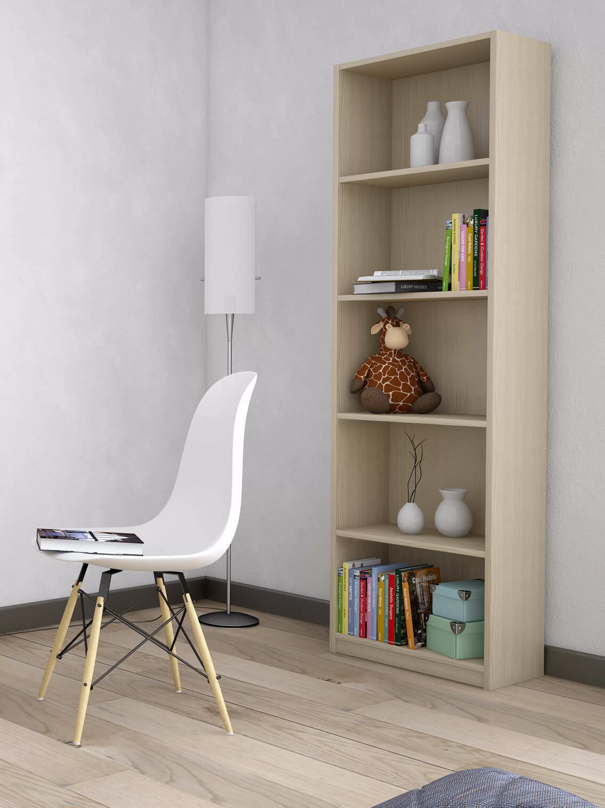 Dmora Librerie<Libreria Giordana, 57x25h186 cm,