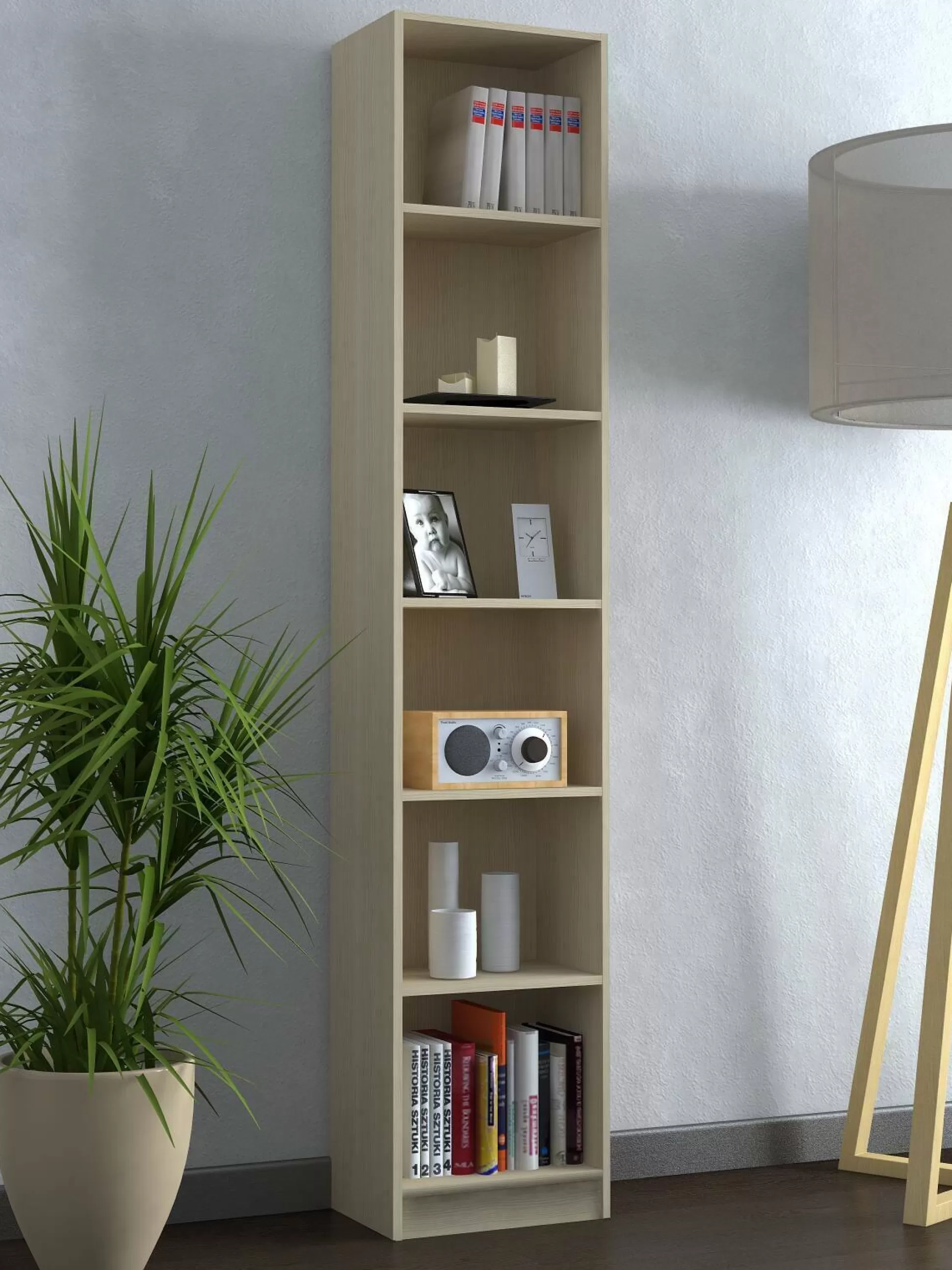 Dmora Librerie<Libreria Ian, 40x28h201 cm,
