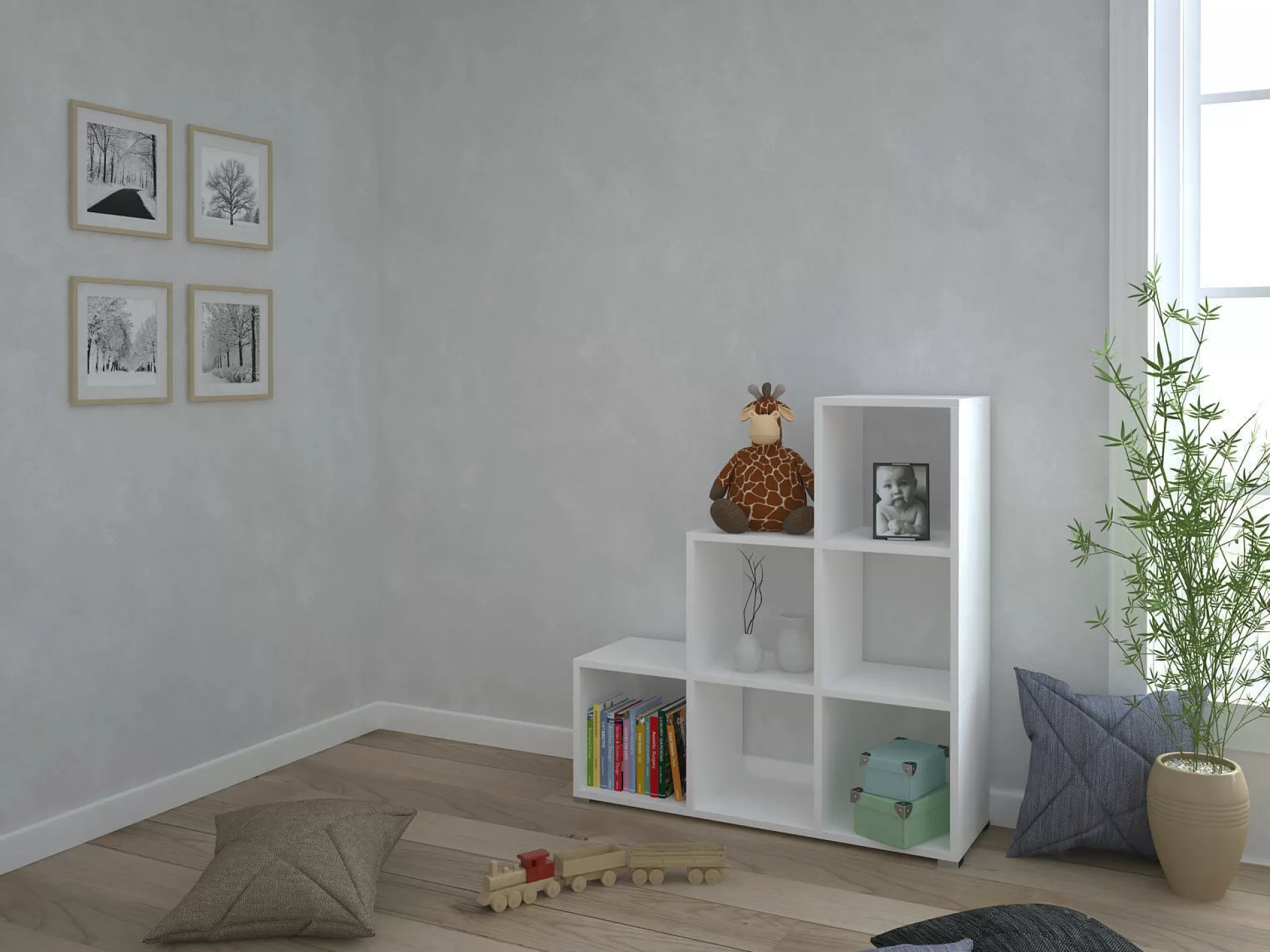 Dmora Librerie<Libreria Isaias, 106x33h109 cm,