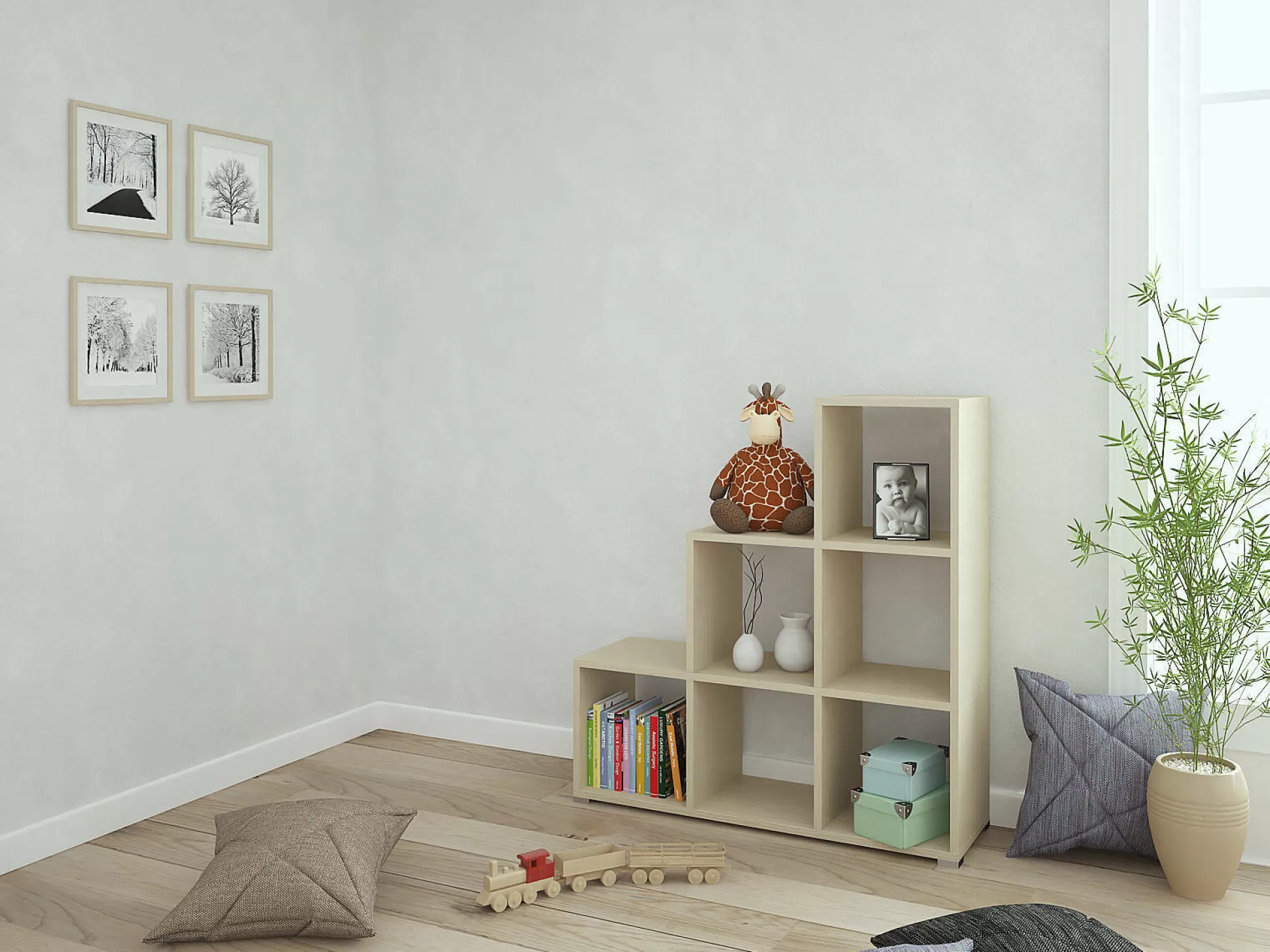 Dmora Librerie<Libreria Isaias, 106x33h109 cm,