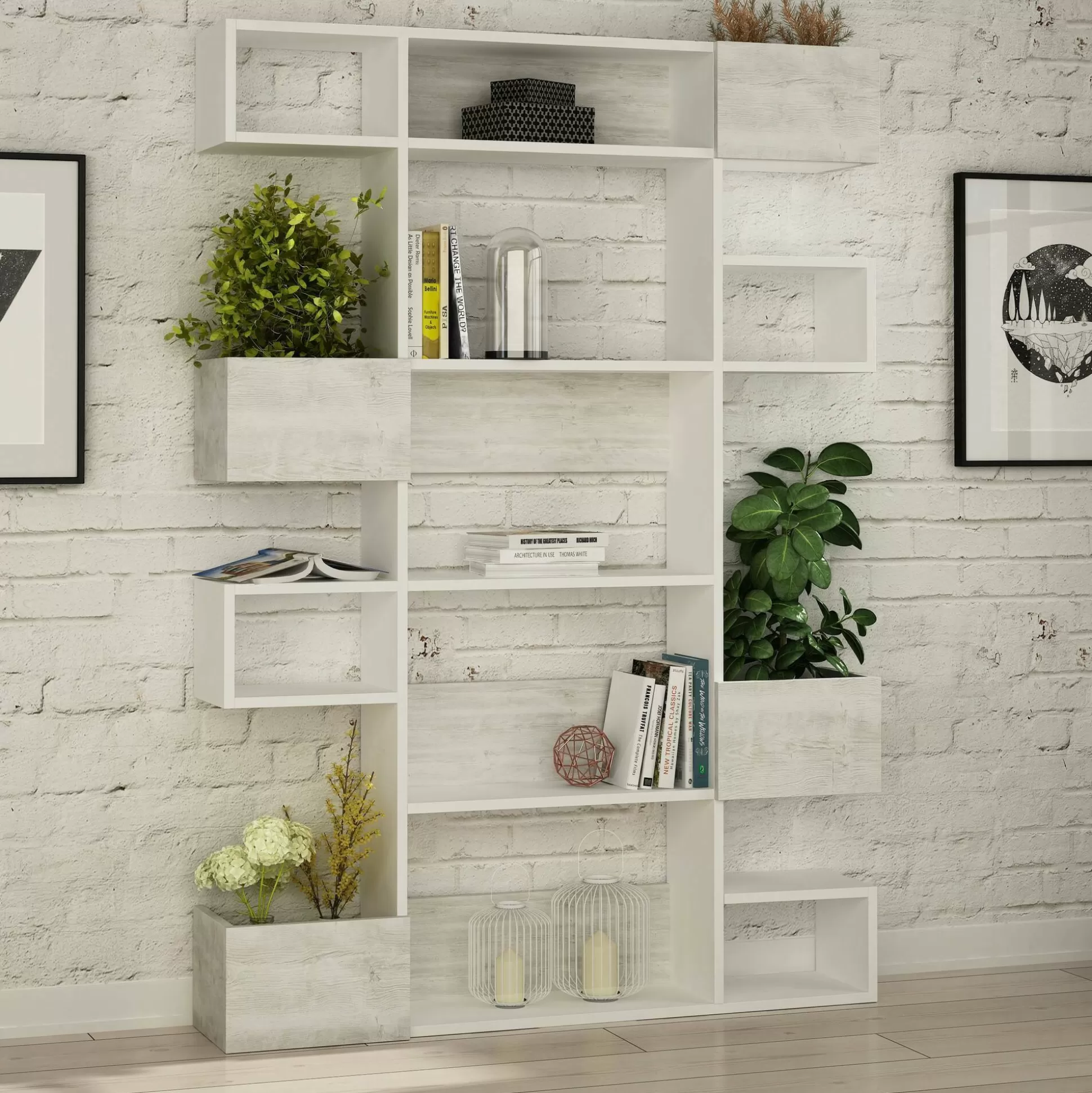 Dmora Librerie<Libreria Sally, 120x20 h171 cm,