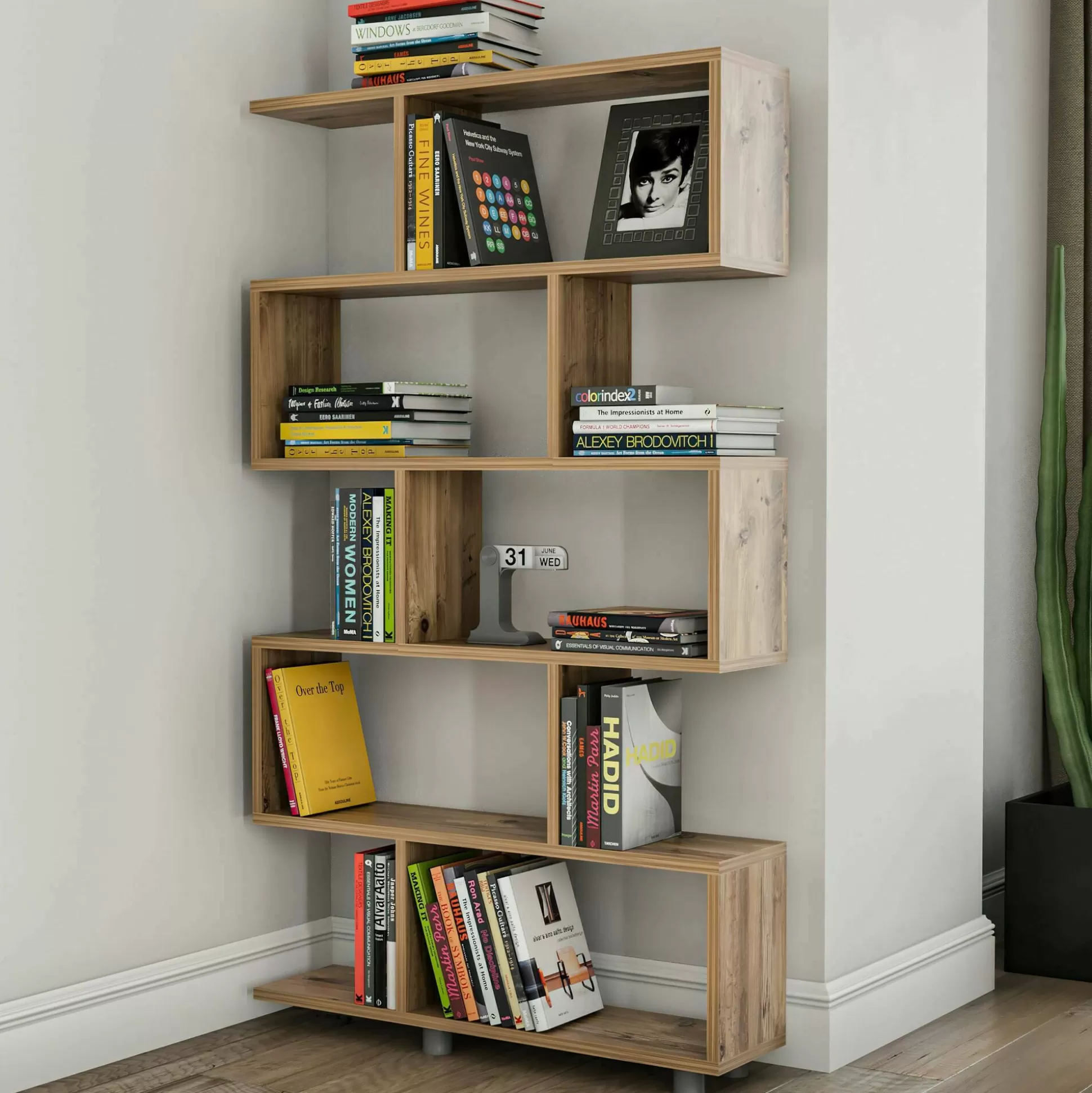 Dmora Librerie<Libreria Severa, 90x20h156 cm,