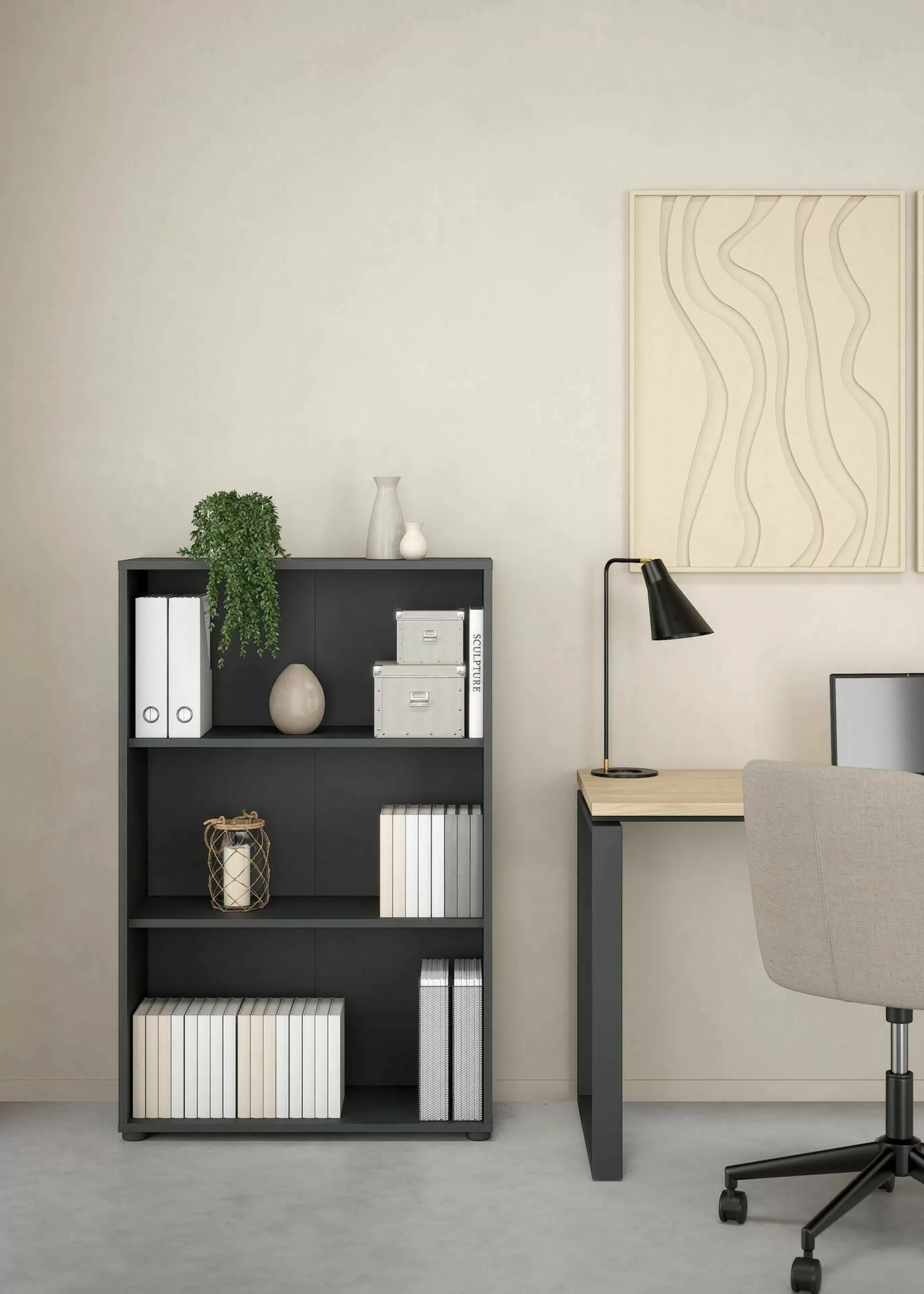 Dmora Librerie<Libreria Sparto, 34x80 h124 cm,