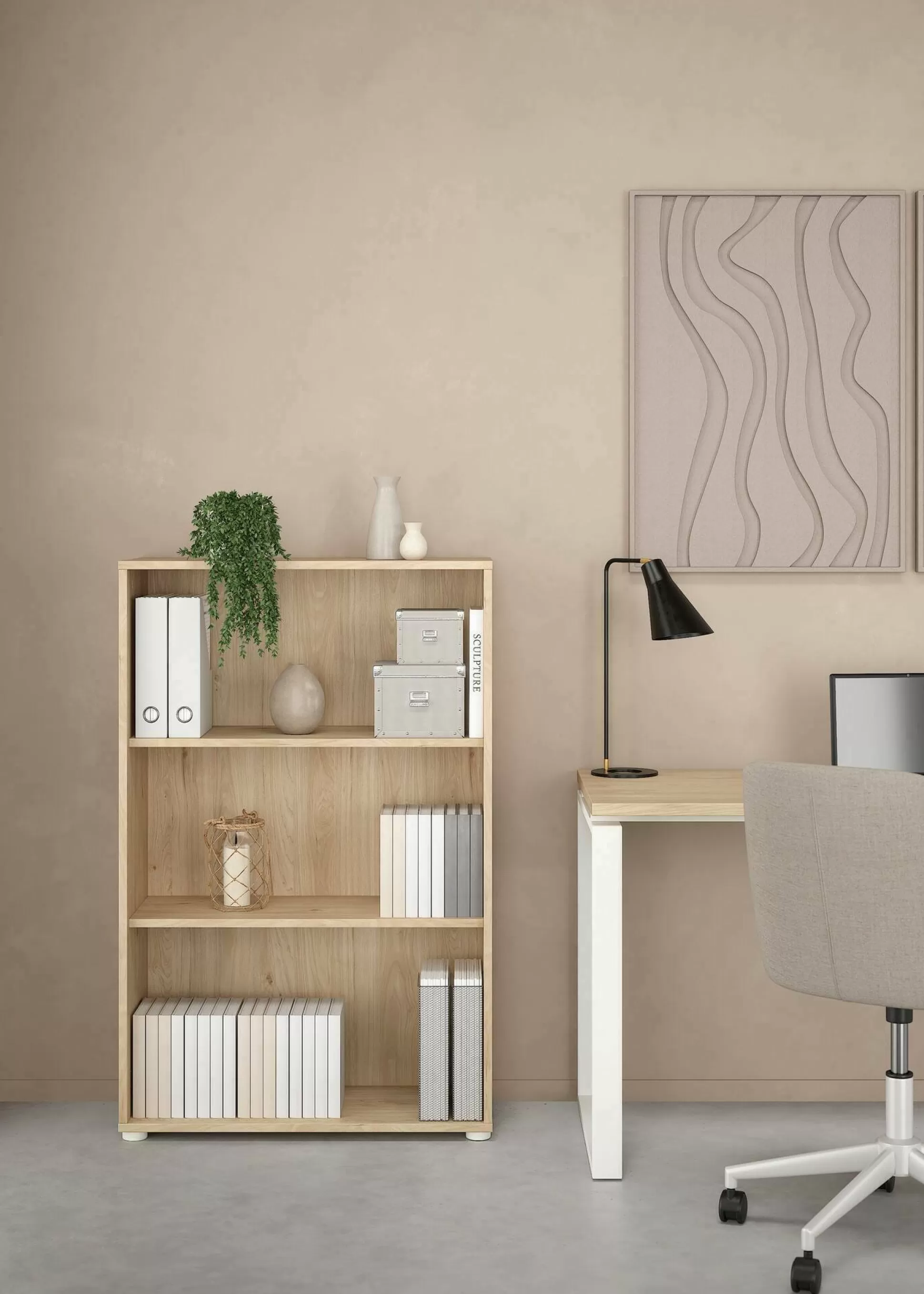 Dmora Librerie<Libreria Sparto, 34x80 h124 cm,