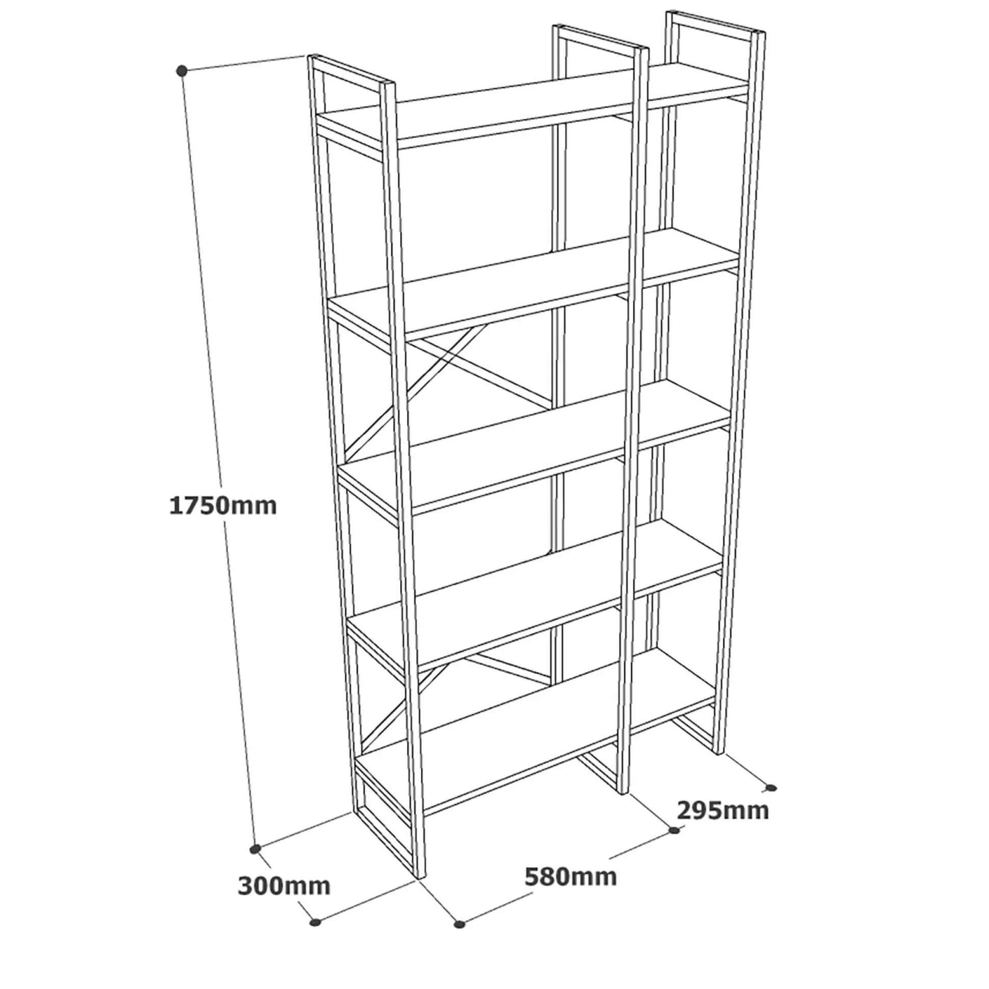 Dmora Librerie<Libreria Zephirine, 88x30 h175 cm, Oro e Bianco Marmo