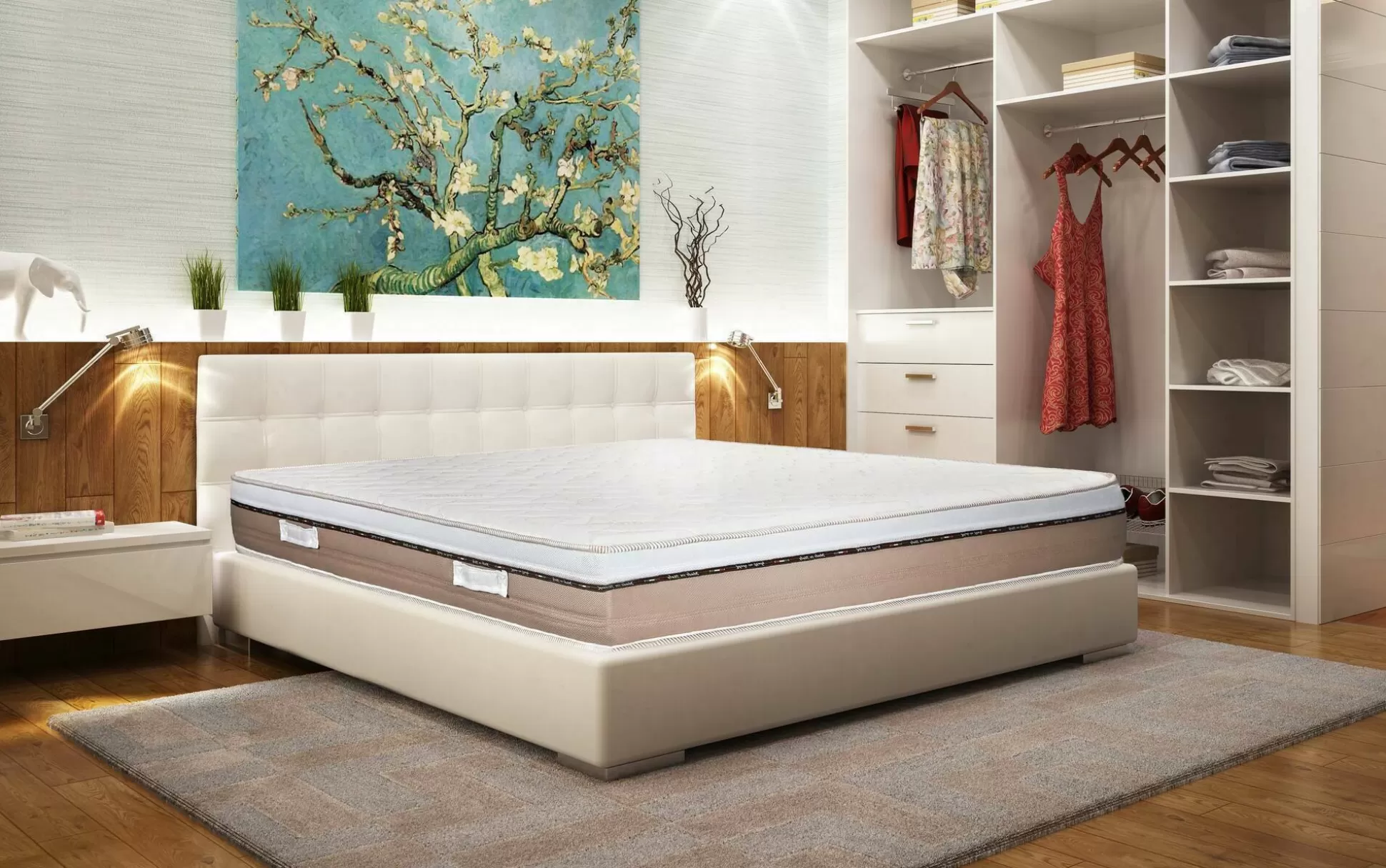 Dmora Materassi Piazza E Mezza<Materasso piazza e mezza Asica, 100% Made in Italy, 120x200xh25 cm