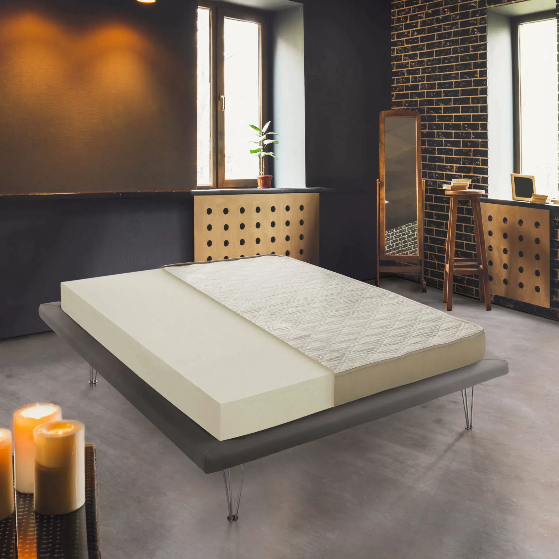Dmora Materassi Singoli<Materasso singolo Akima, Anti acaro e Anallergico, Cm 80x190h15