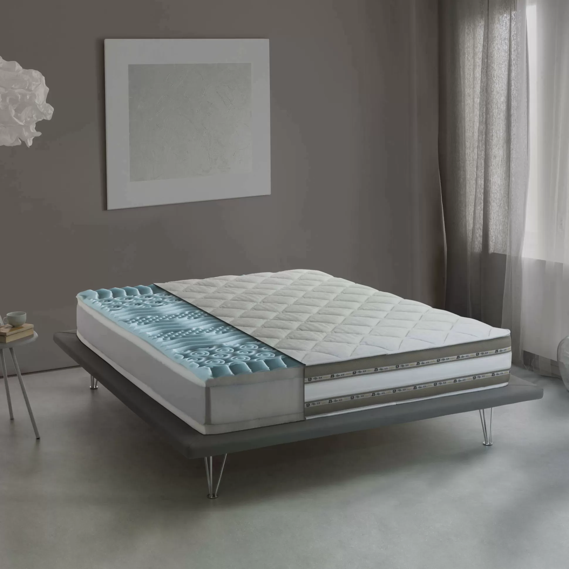 Dmora Materassi Singoli<Materasso singolo Aksi, Anti acaro e Anallergico, Cm 80x190h27
