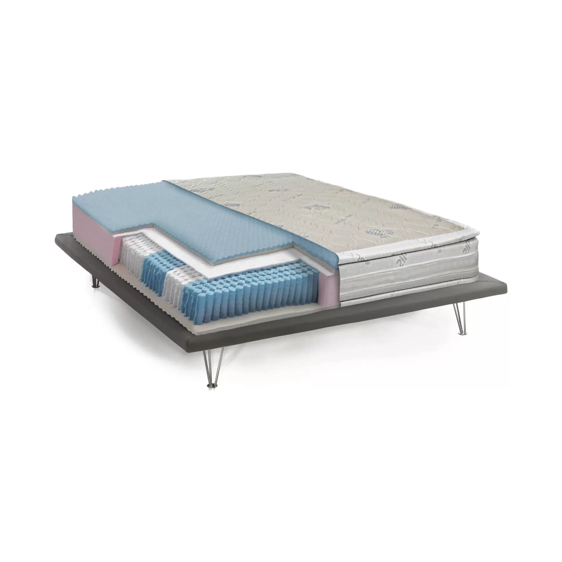 Dmora Materassi Singoli<Materasso singolo Altivole, Anti acaro e Anallergico, Cm 80x190h37