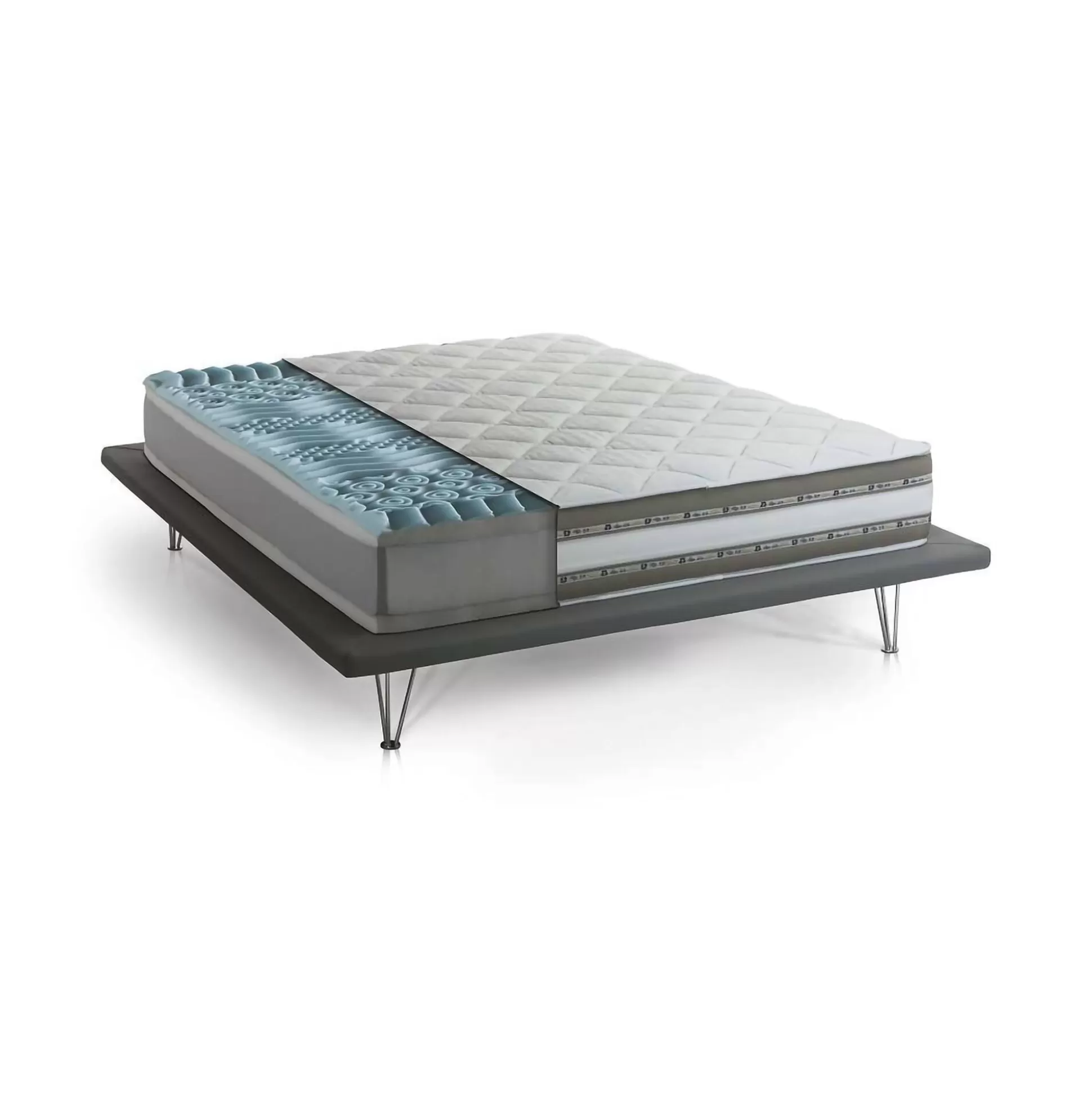 Dmora Materassi Singoli<Materasso singolo Assi, Anti acaro e Anallergico, Cm 80x190h27