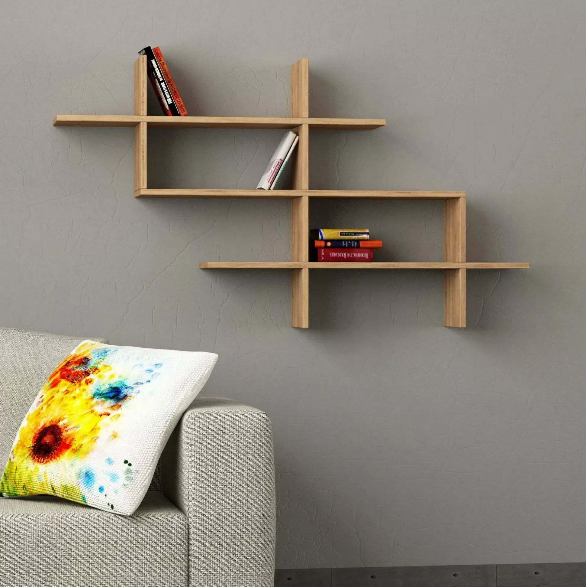 Dmora Mensole<Mensola Aieta, 150x22 h82 cm,