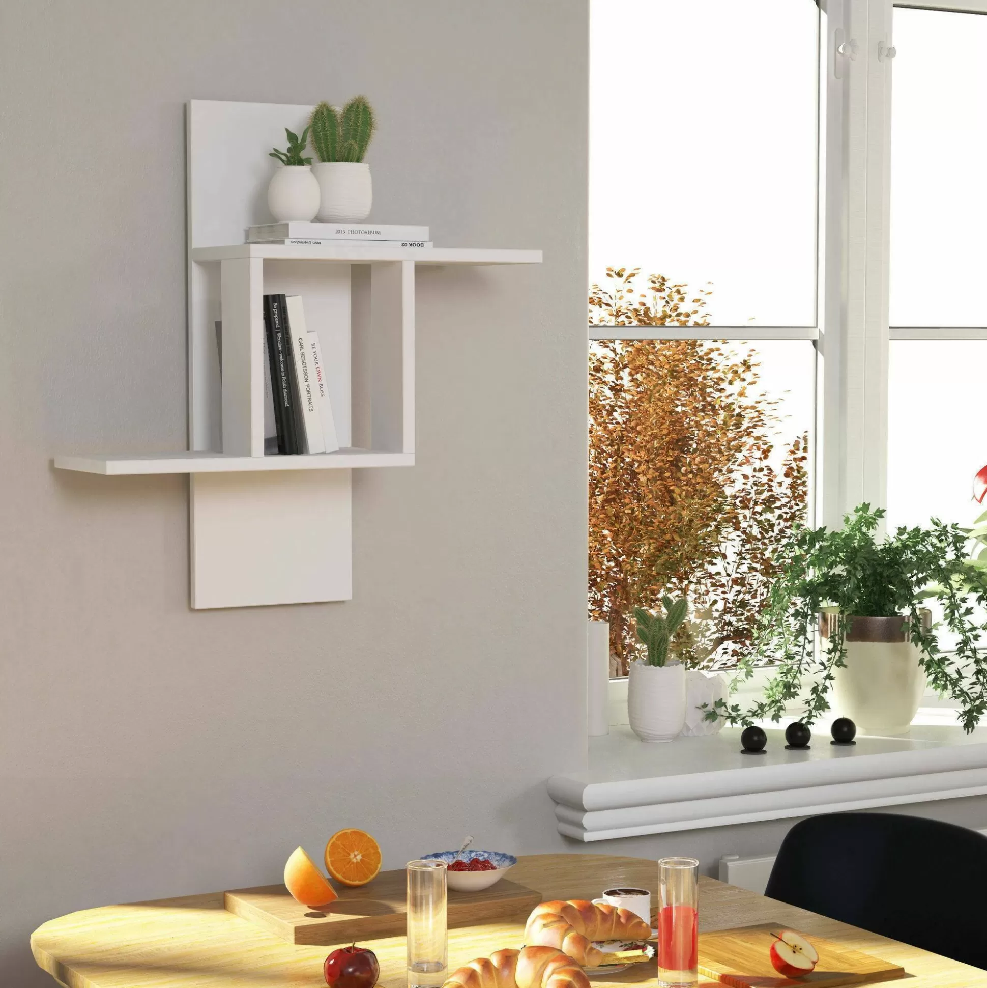 Dmora Mensole<Mensola Aviano, 64x20h70 cm,