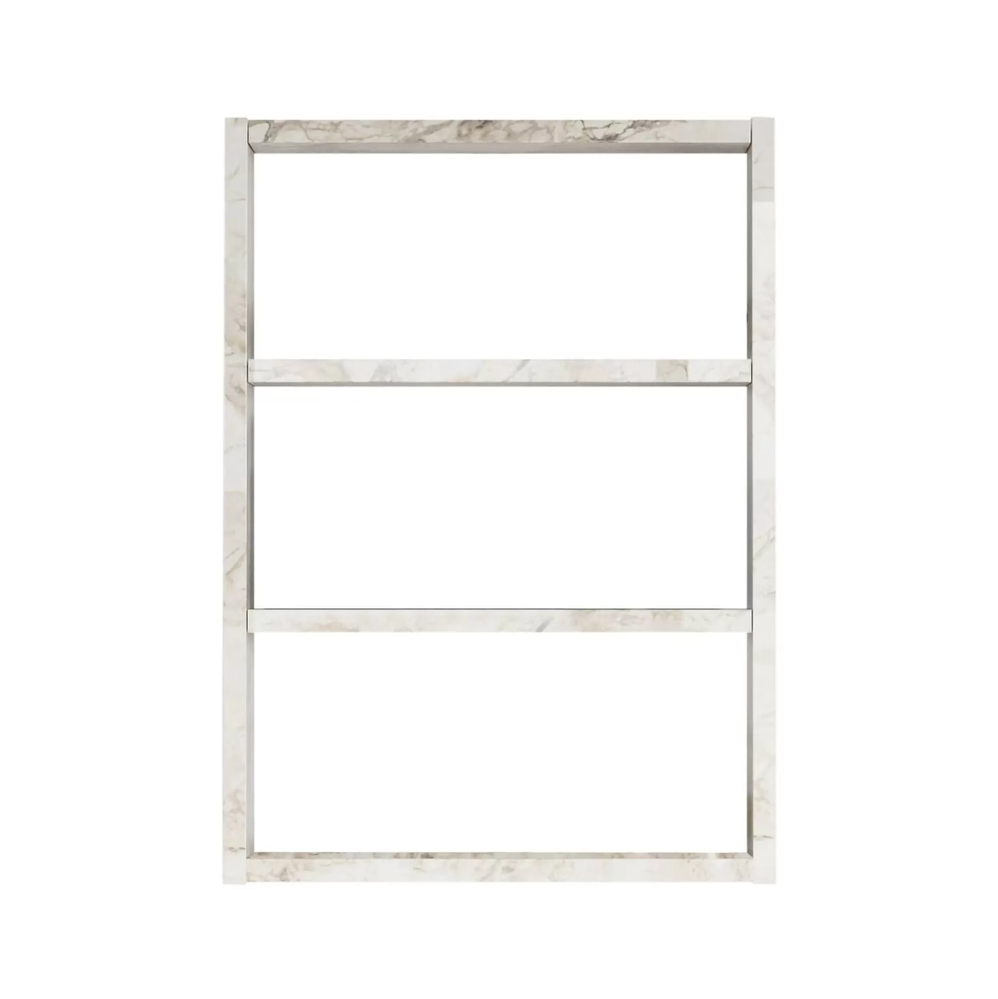 Dmora Mensole<Mensola Bulbul, 43x9 h60 cm, Grigio e Bianco