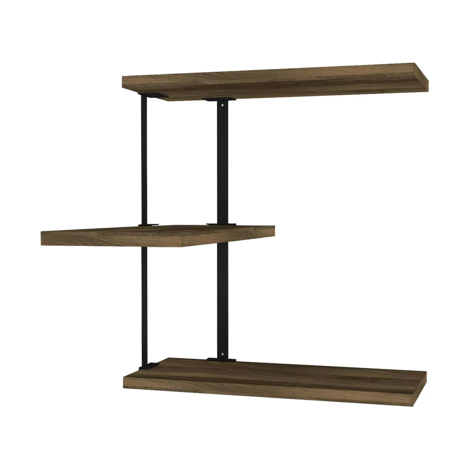 Dmora Mensole<Mensola Ekeka, 45x20h47 cm, Noce e Nero
