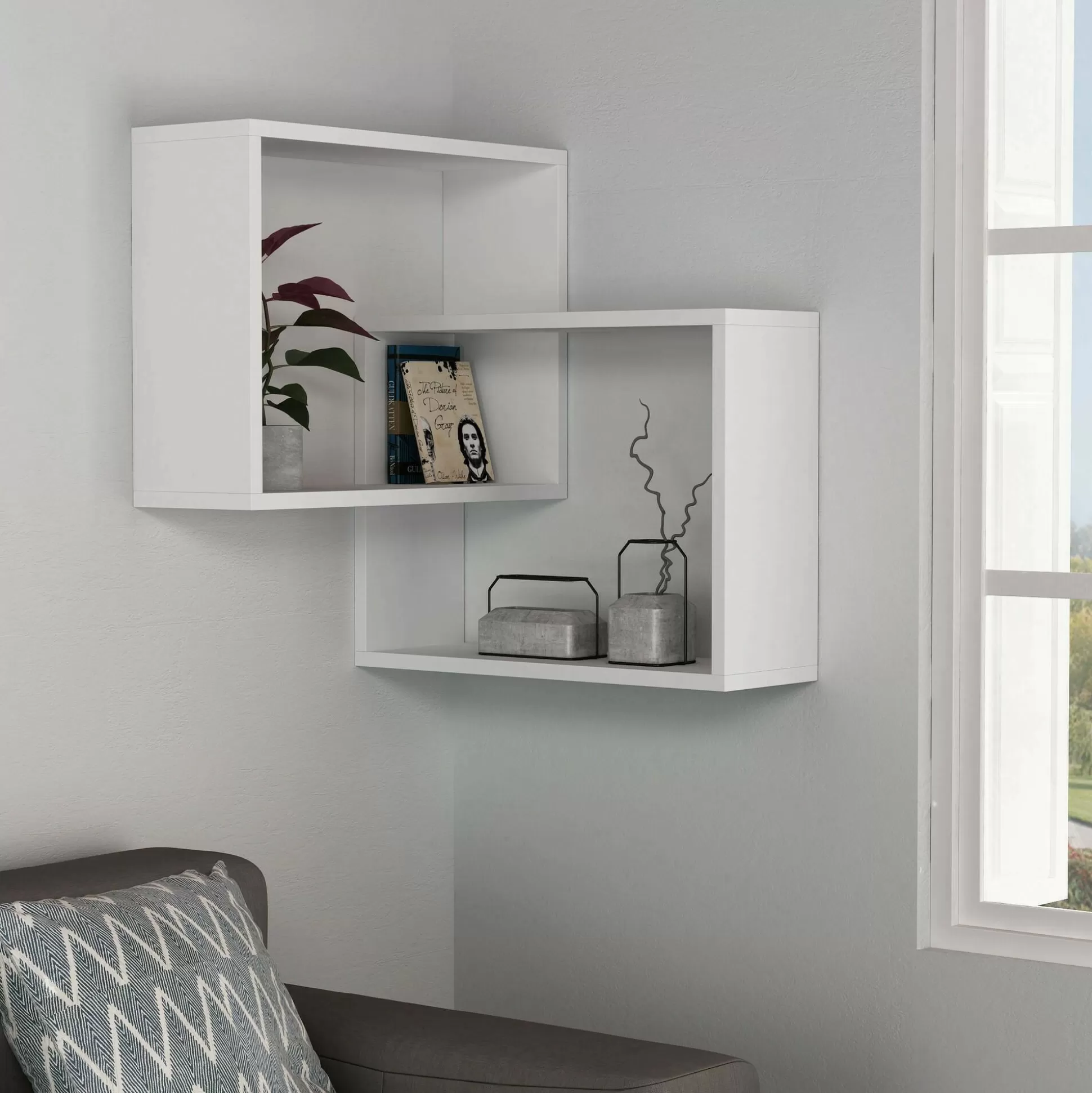 Dmora Mensole<Mensola Leslie, 68x60h68 cm,