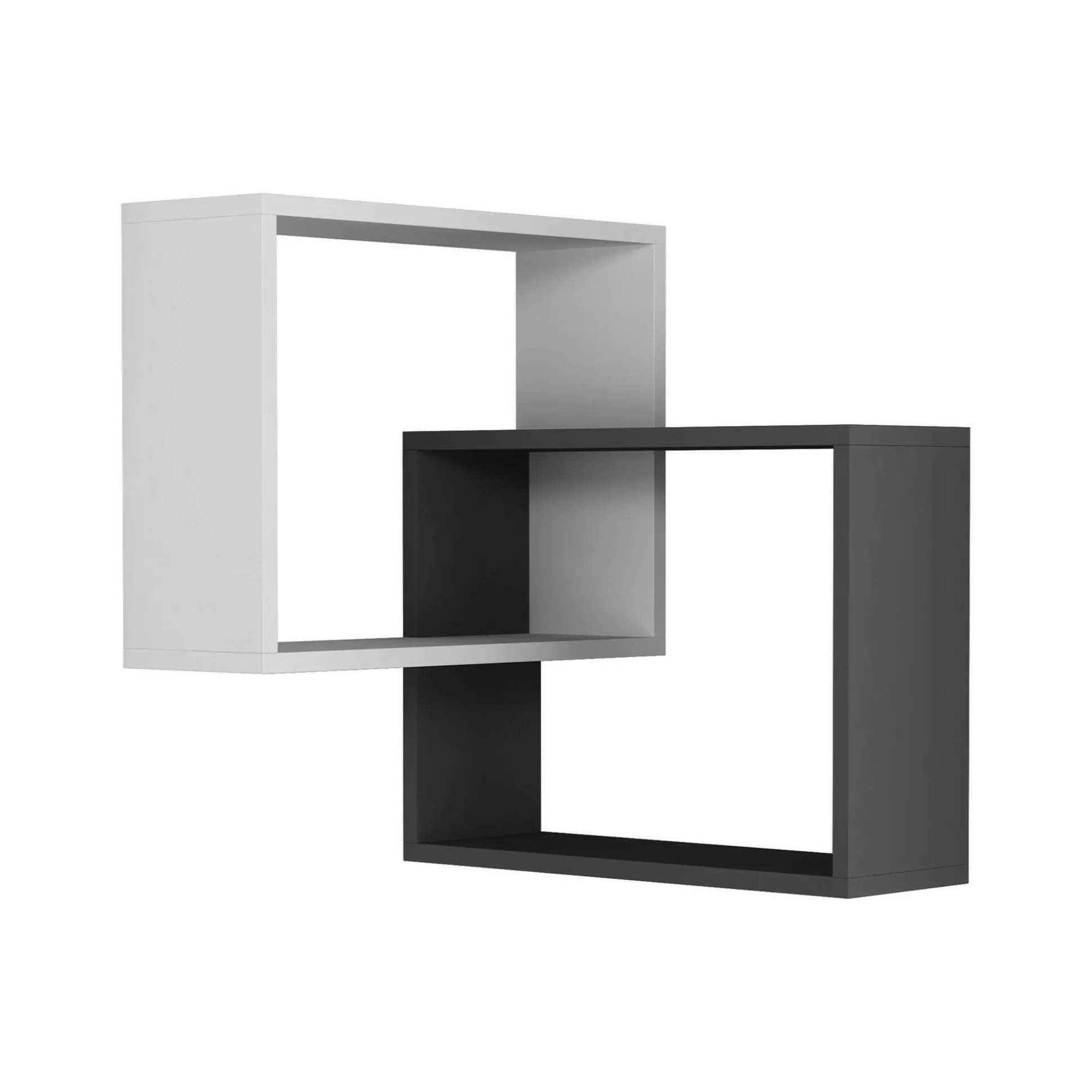 Dmora Mensole<Mensola Leslie, 68x60h68 cm, Bianco e Antracite