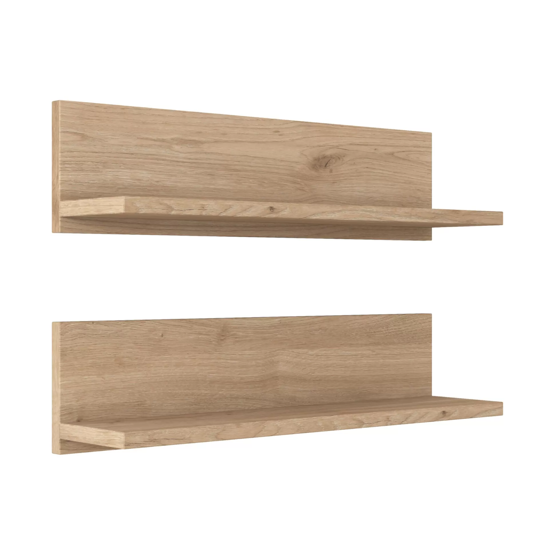 Dmora Mensole<Mensola Nebbia, 60x13 h15 cm, Noce e Bianco