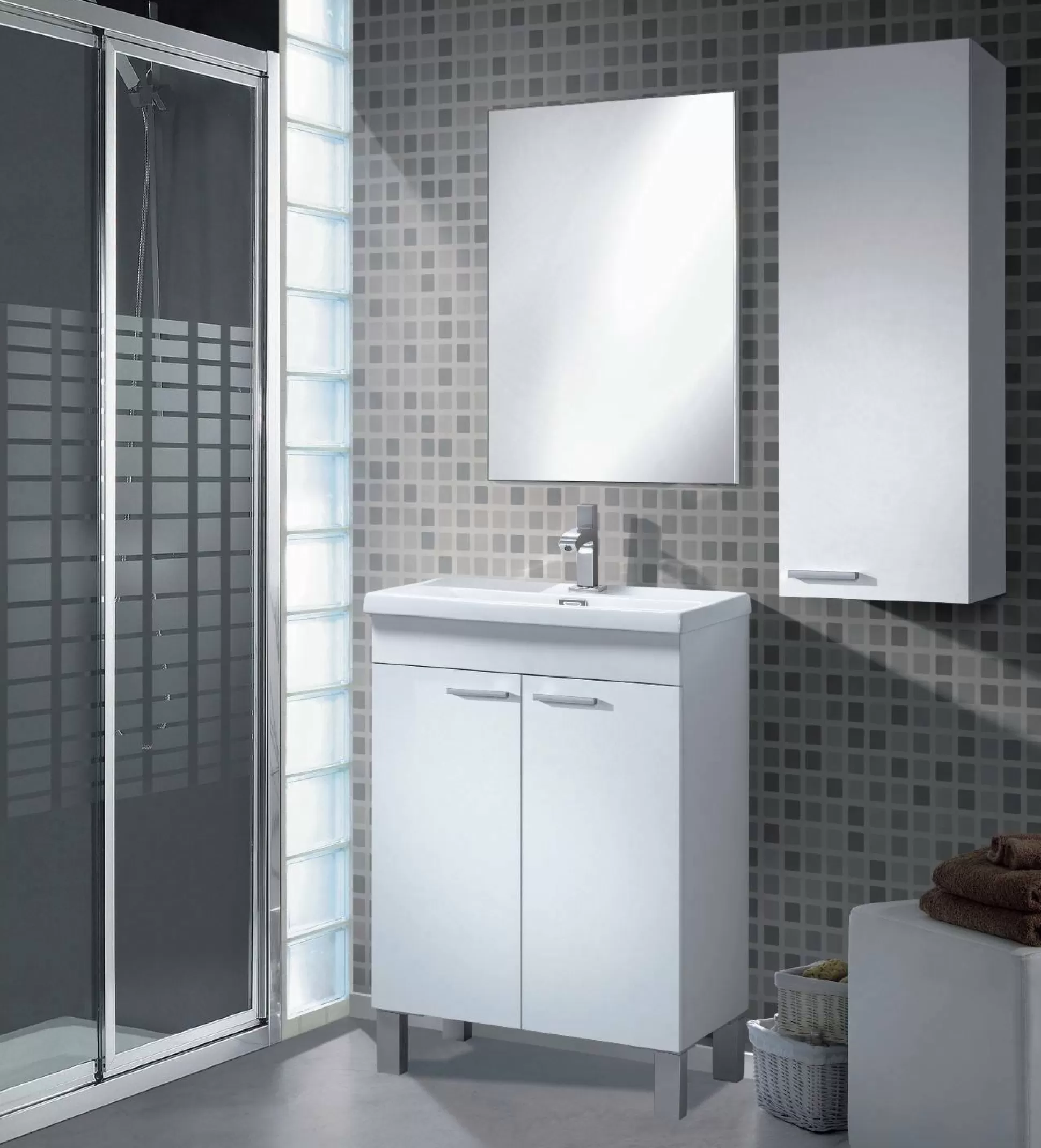 Dmora Mobili Colonna<Mobile colonna Alcott, 30x25h85 cm,